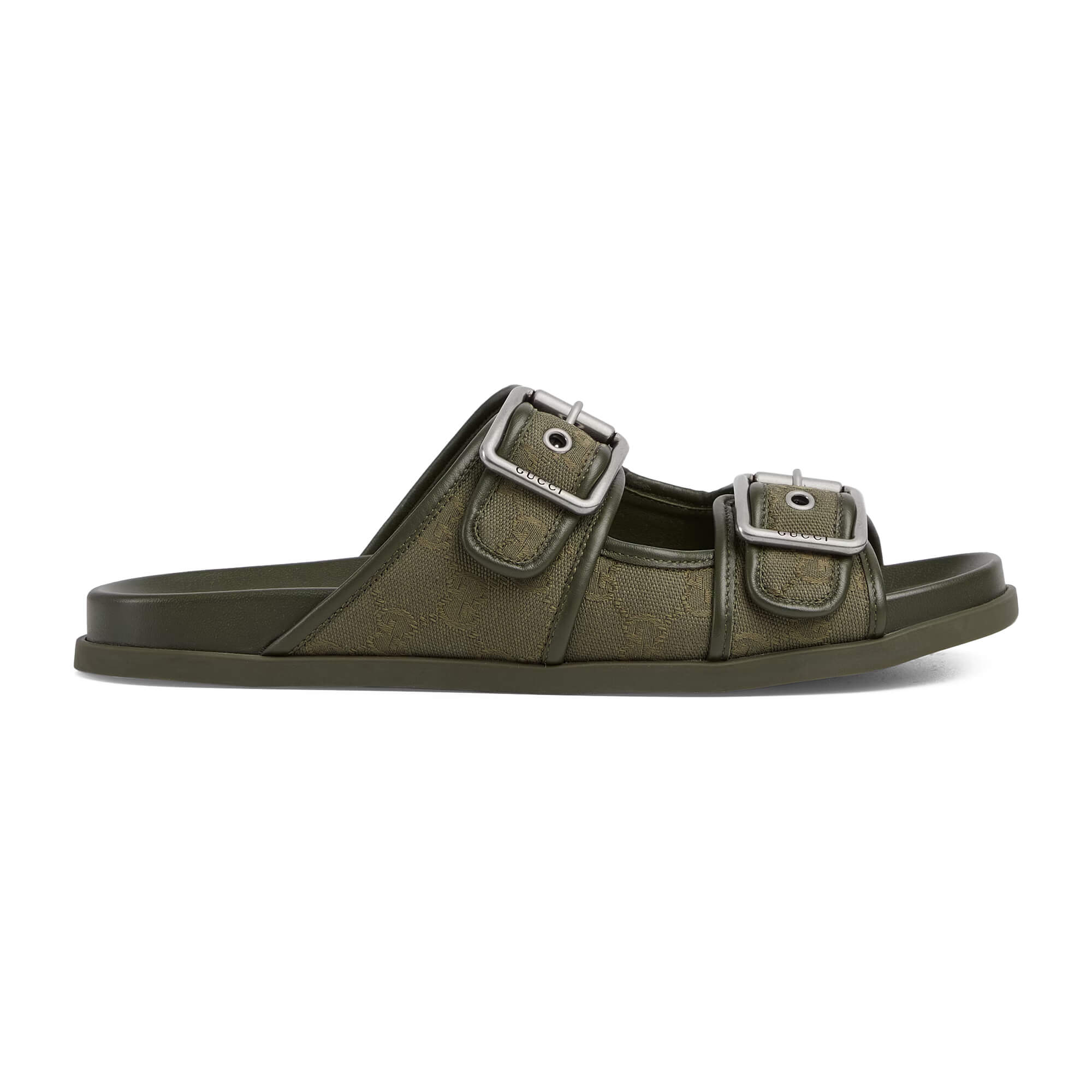 Gucci Men's Slide Sandal With Buckles
