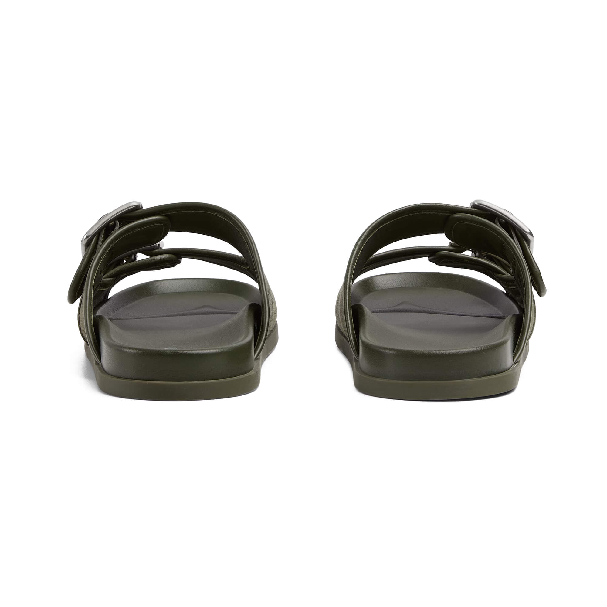 Gucci Men's Slide Sandal With Buckles