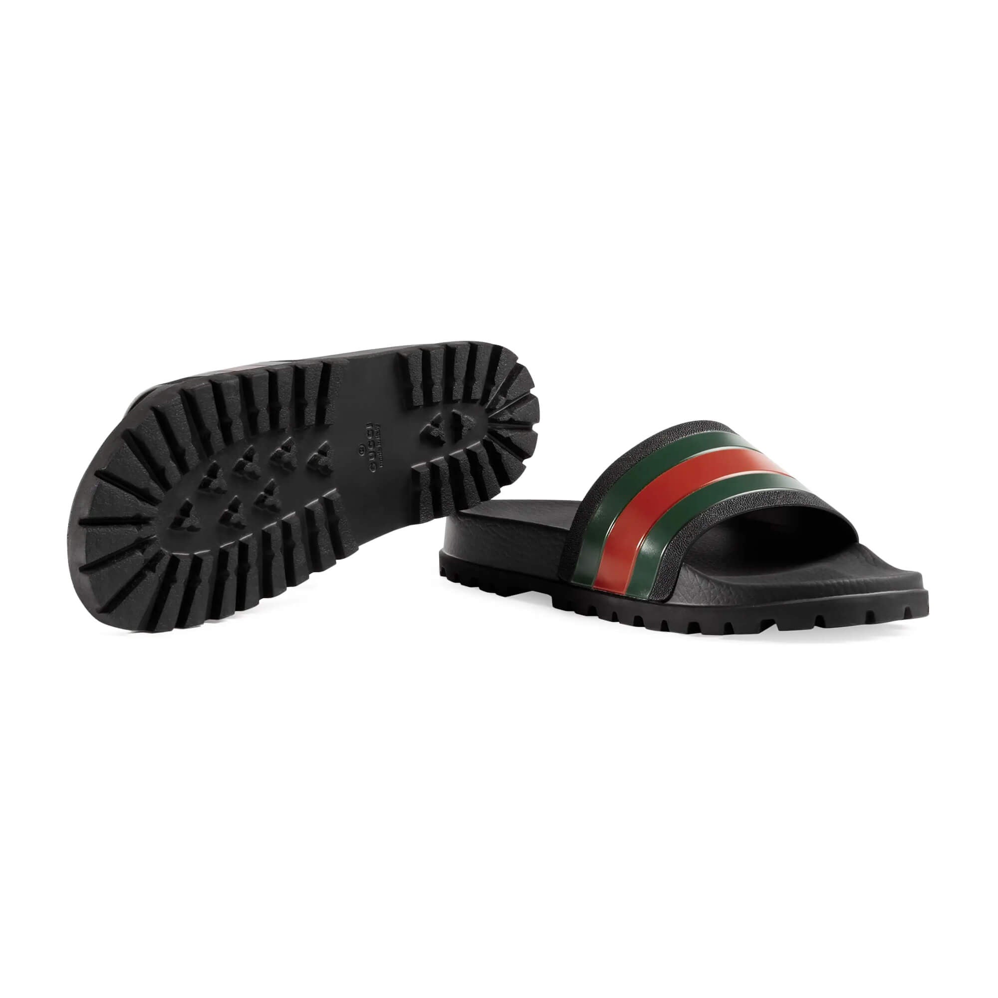 Gucci Men's Slide Sandal With Web