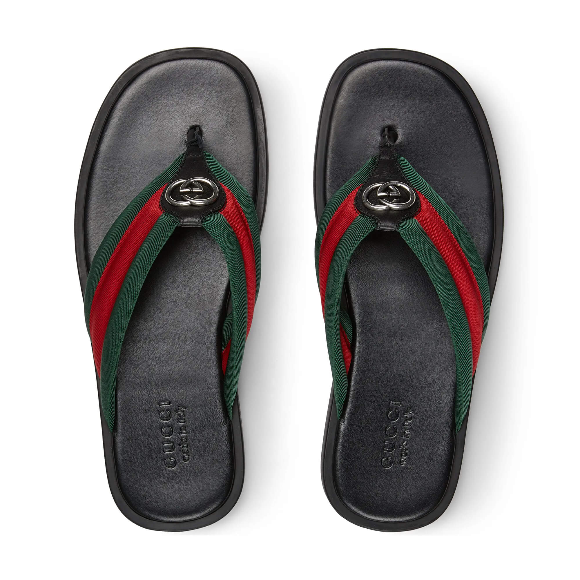 Gucci Men's Thong Sandal With Interlocking G