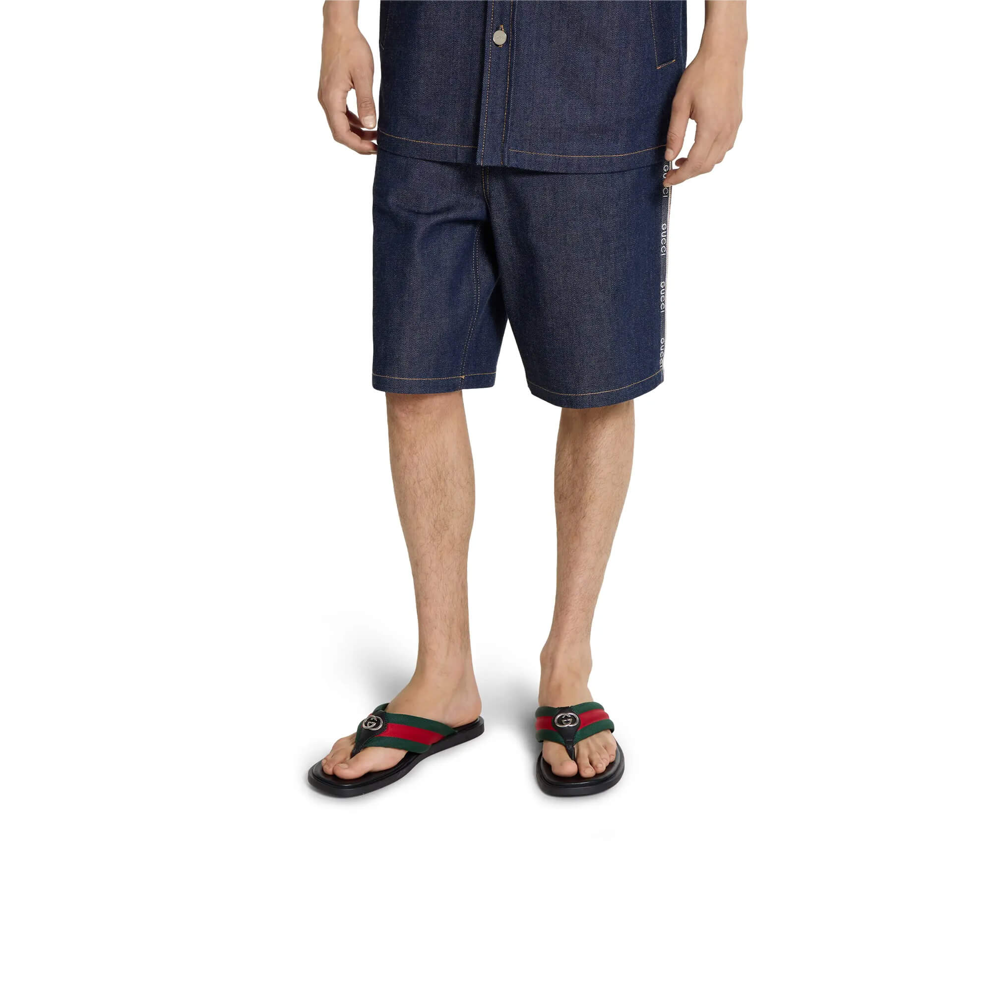 Gucci Men's Thong Sandal With Interlocking G