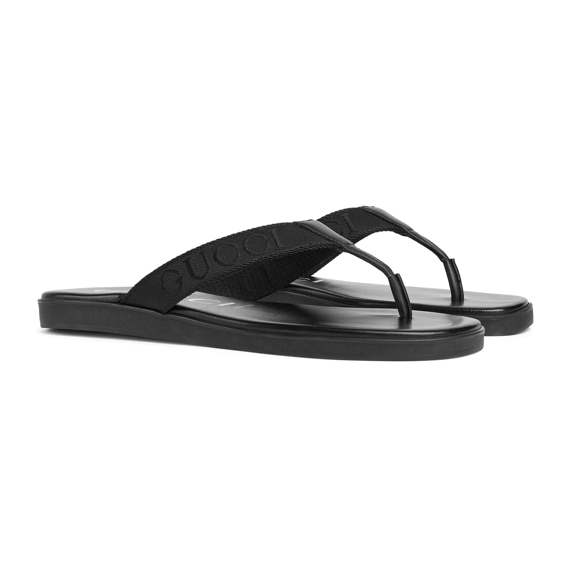 Gucci Men's Thong With Tonal Logo