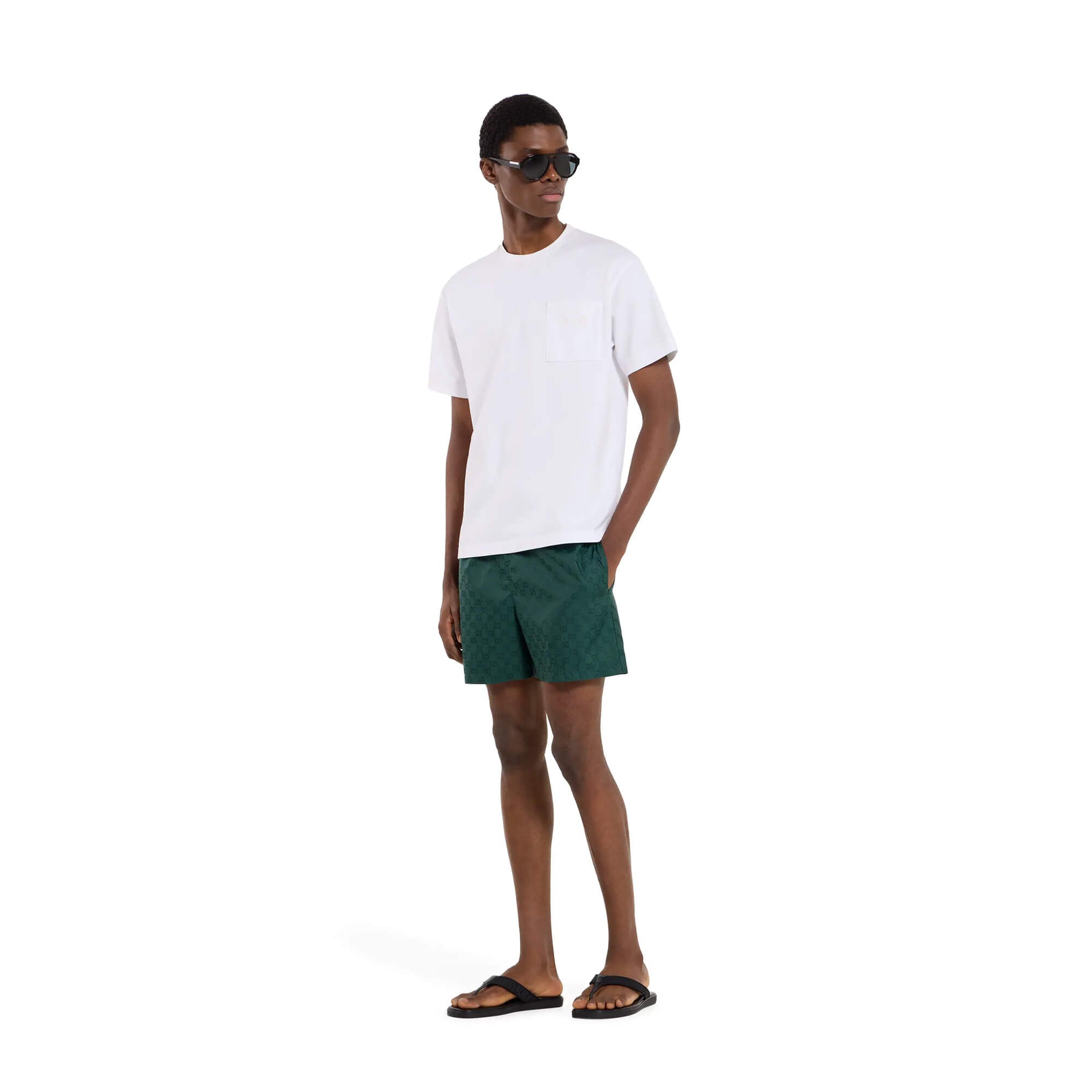 Gucci Men's Thong With Tonal Logo