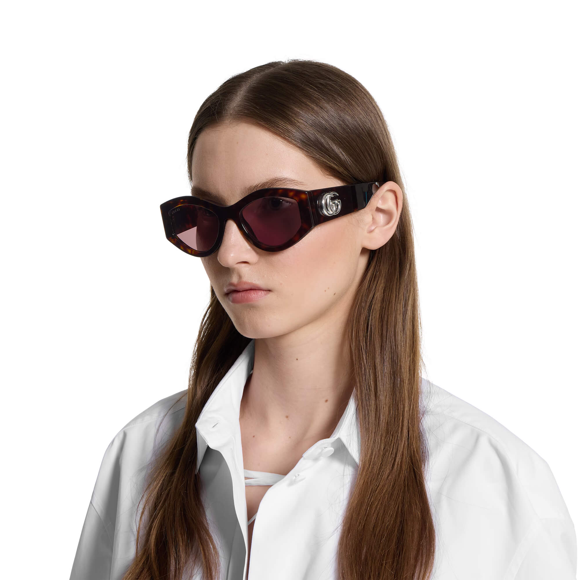 Gucci Oval Frame Sunglasses