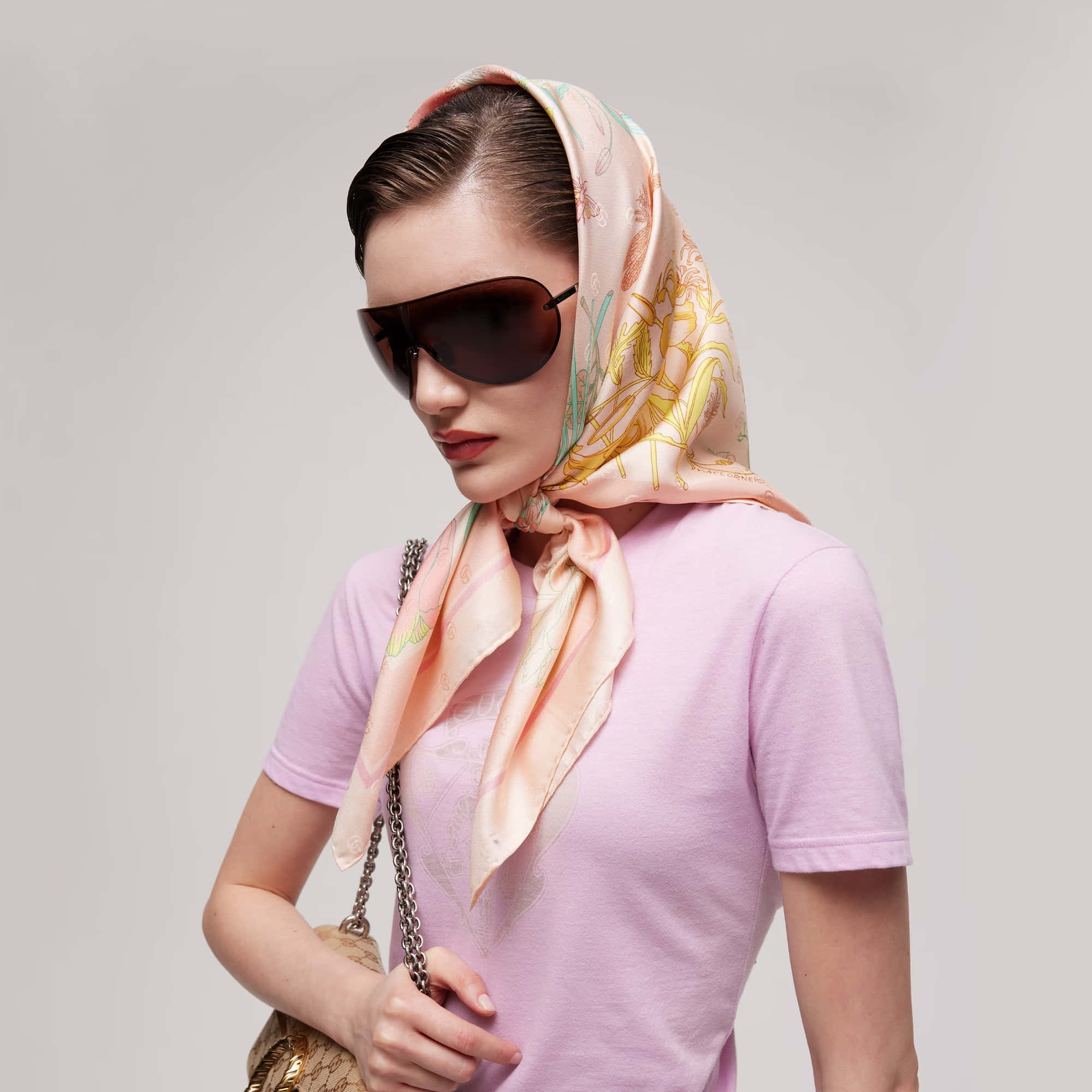 Gucci Printed Double G Carré