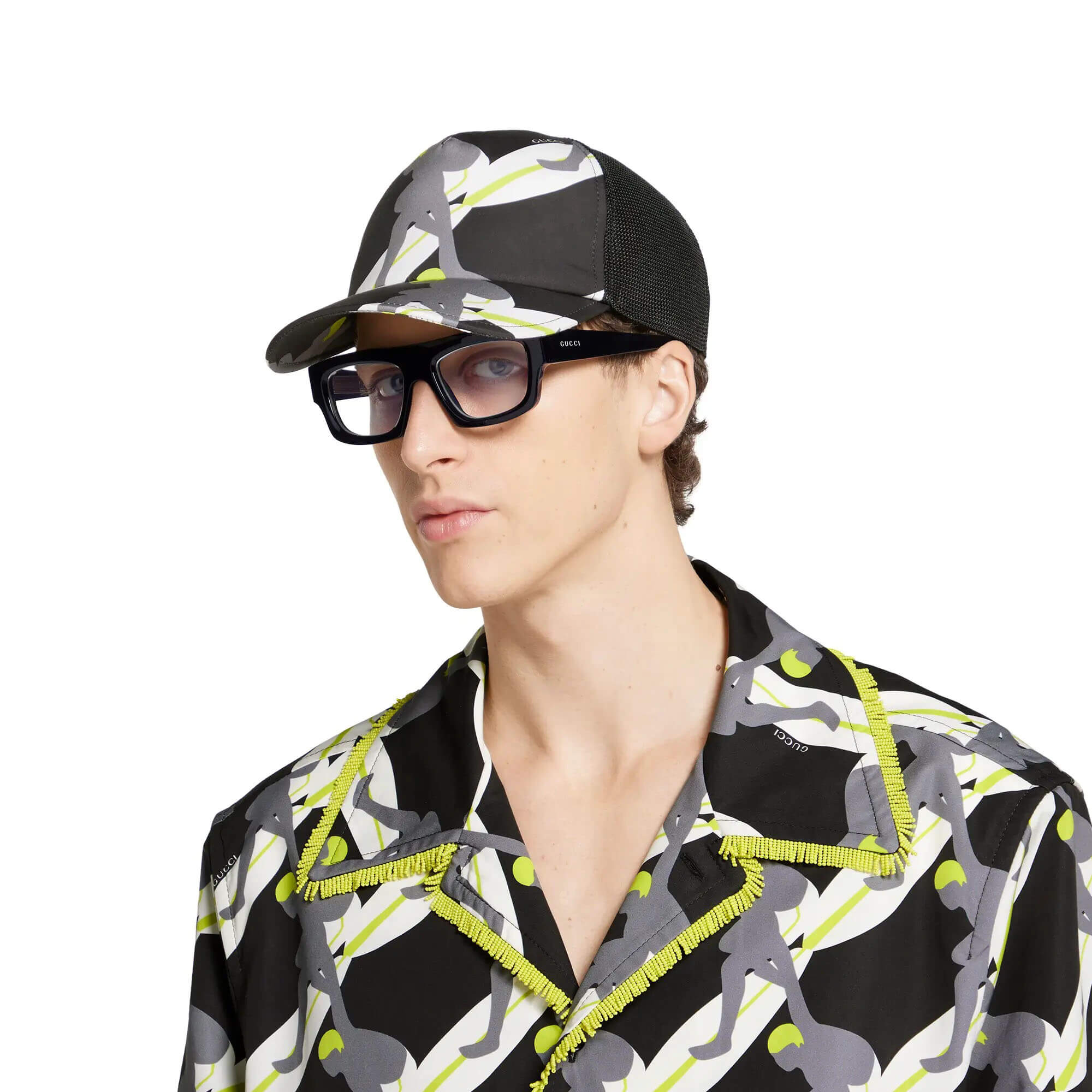 Gucci Printed Cotton Canvas Baseball Hat