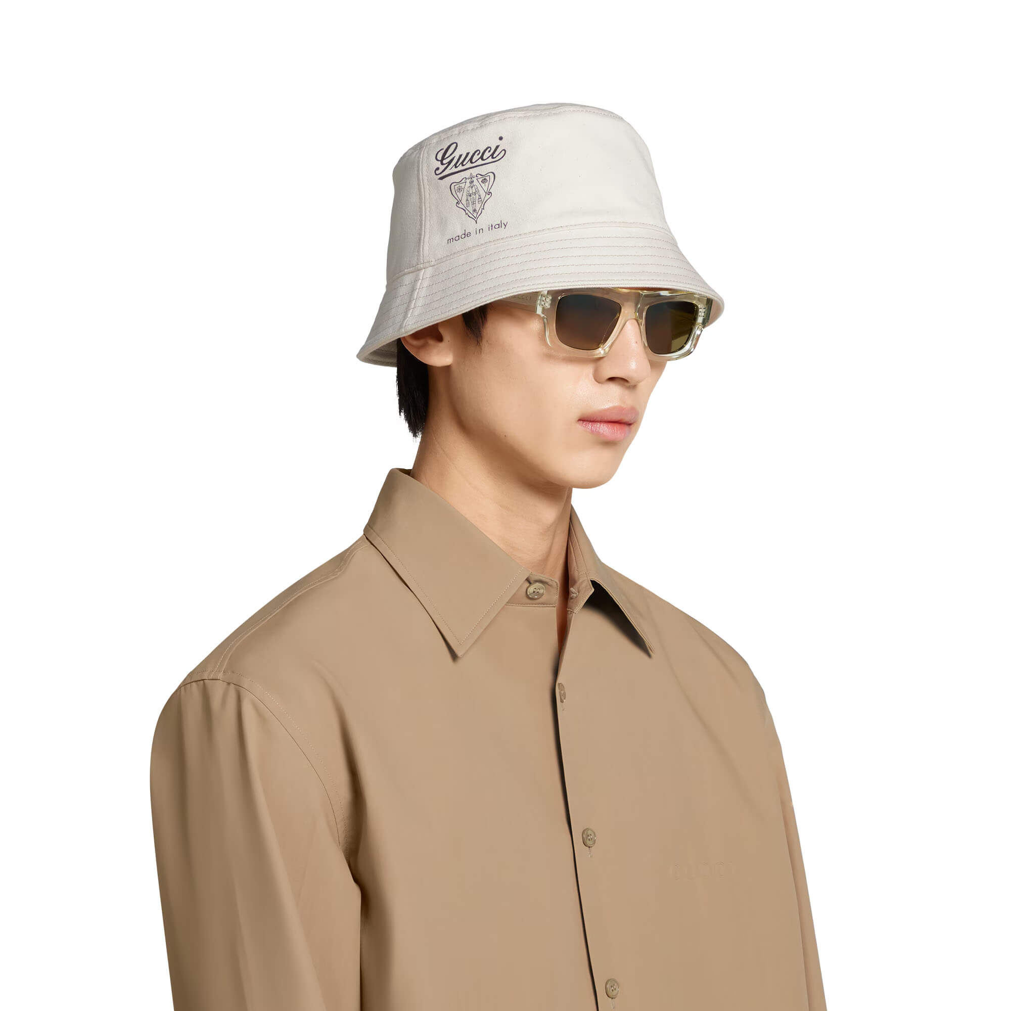 Gucci Printed Cotton Canvas Bucket Hat