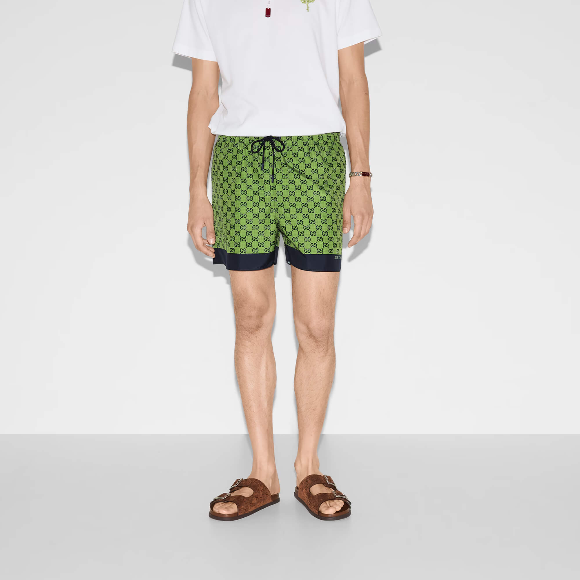 Gucci Printed Poplin Tech Swim Shorts