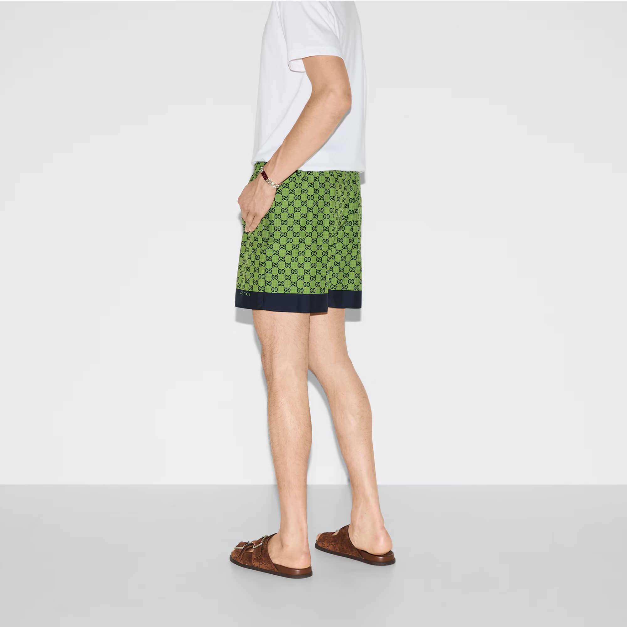 Gucci Printed Poplin Tech Swim Shorts
