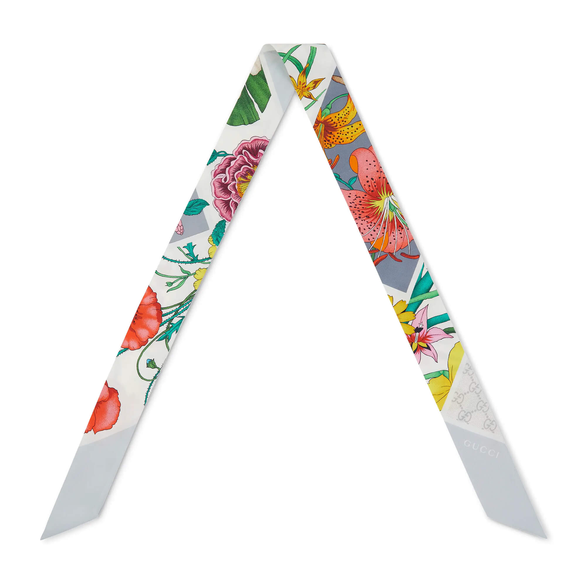 Gucci Printed Silk Ribbon