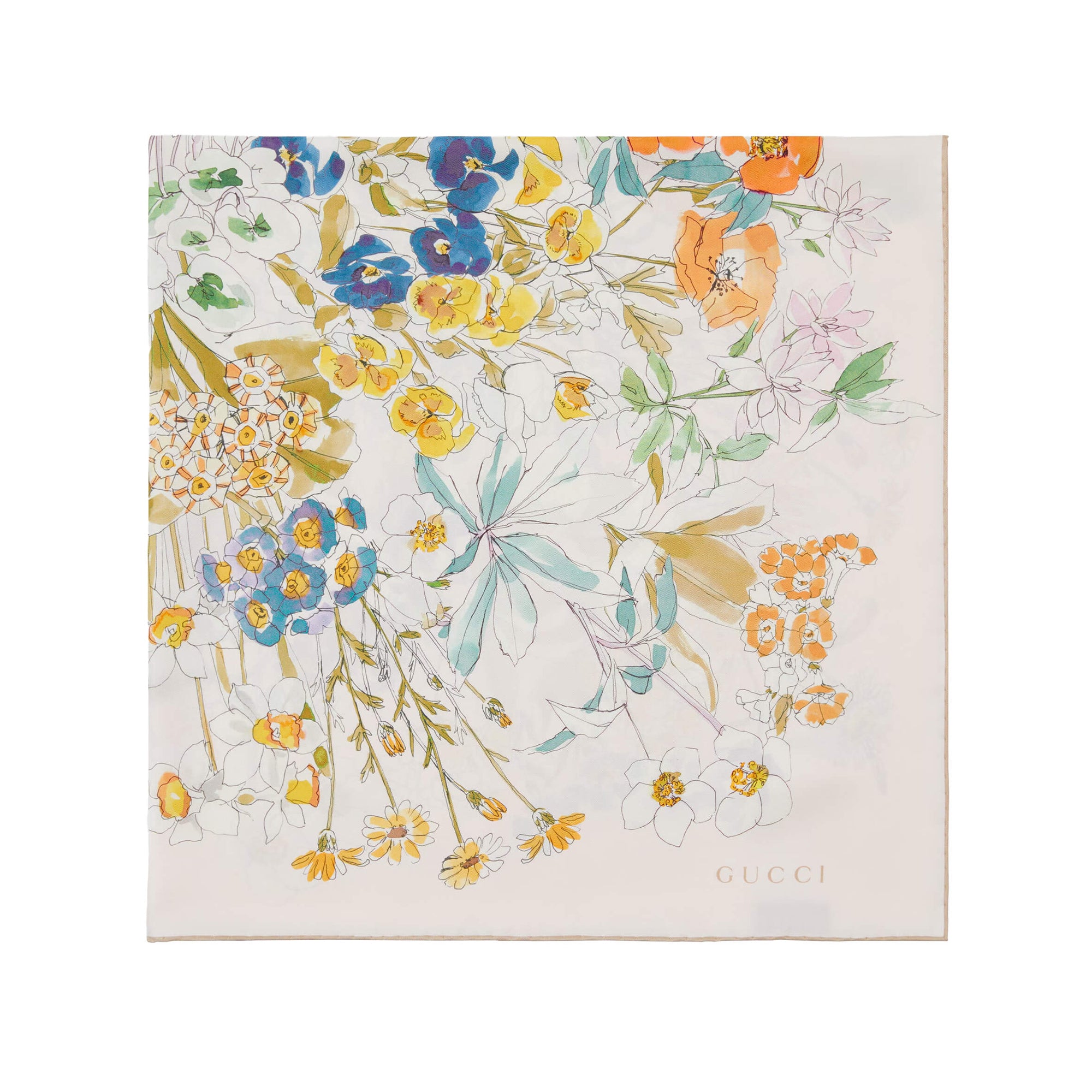 Gucci Printed Silk Twill Carré