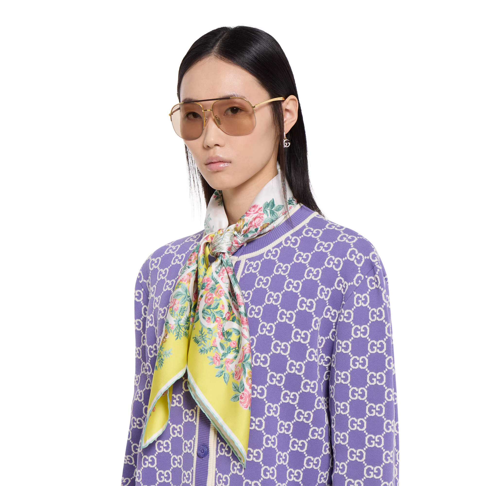 Gucci Printed Silk Twill Carré