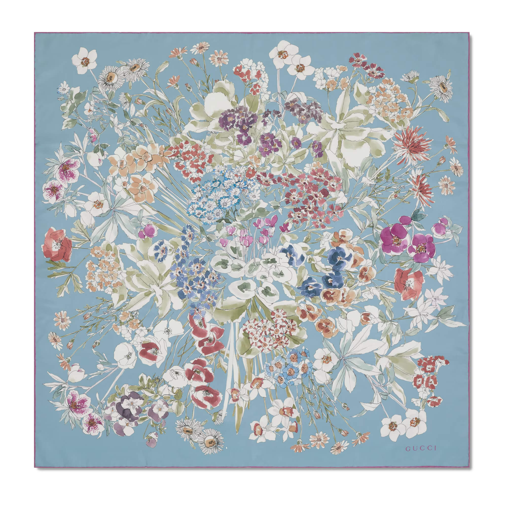 Gucci Printed Silk Twill Carré