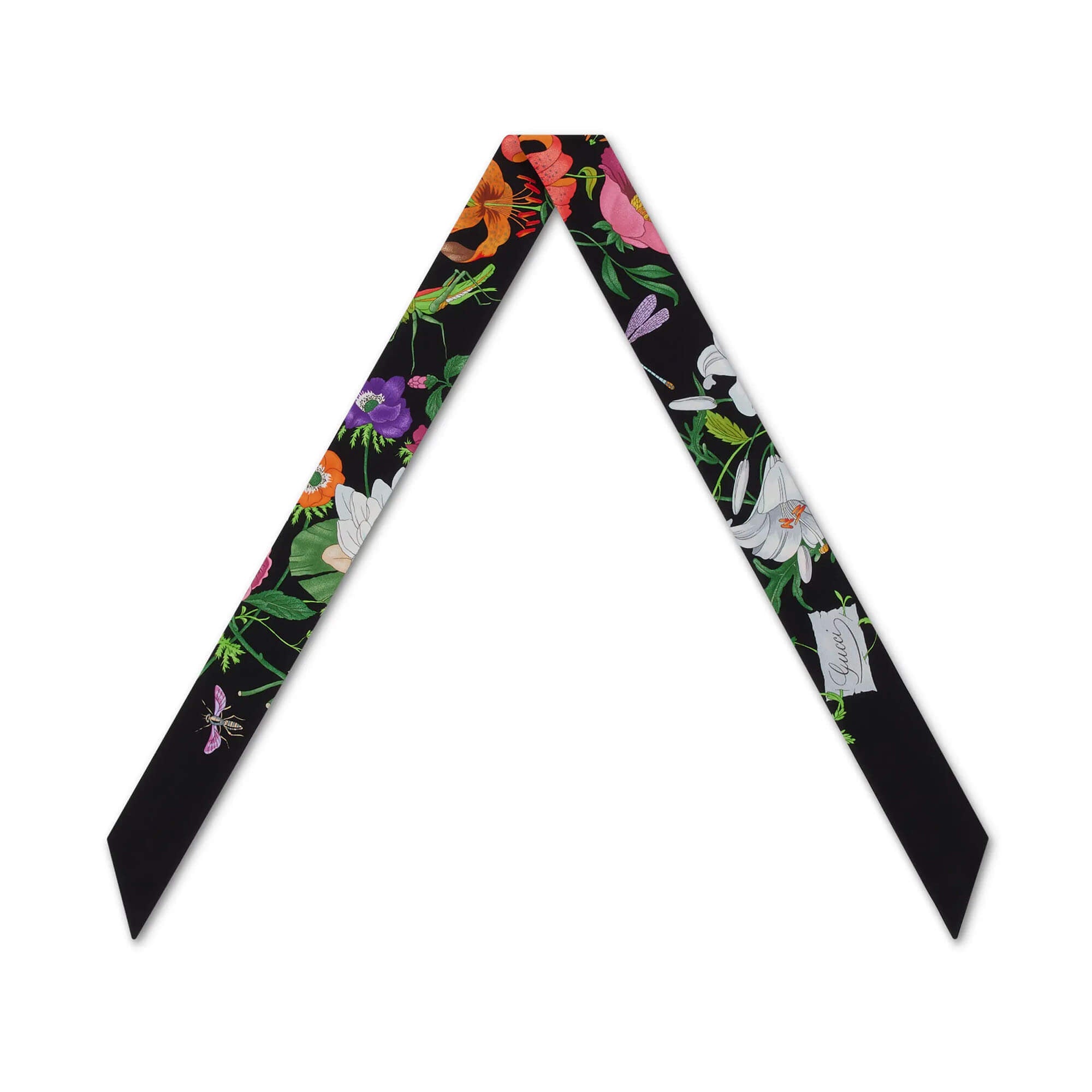 Gucci Printed Silk Twill Ribbon
