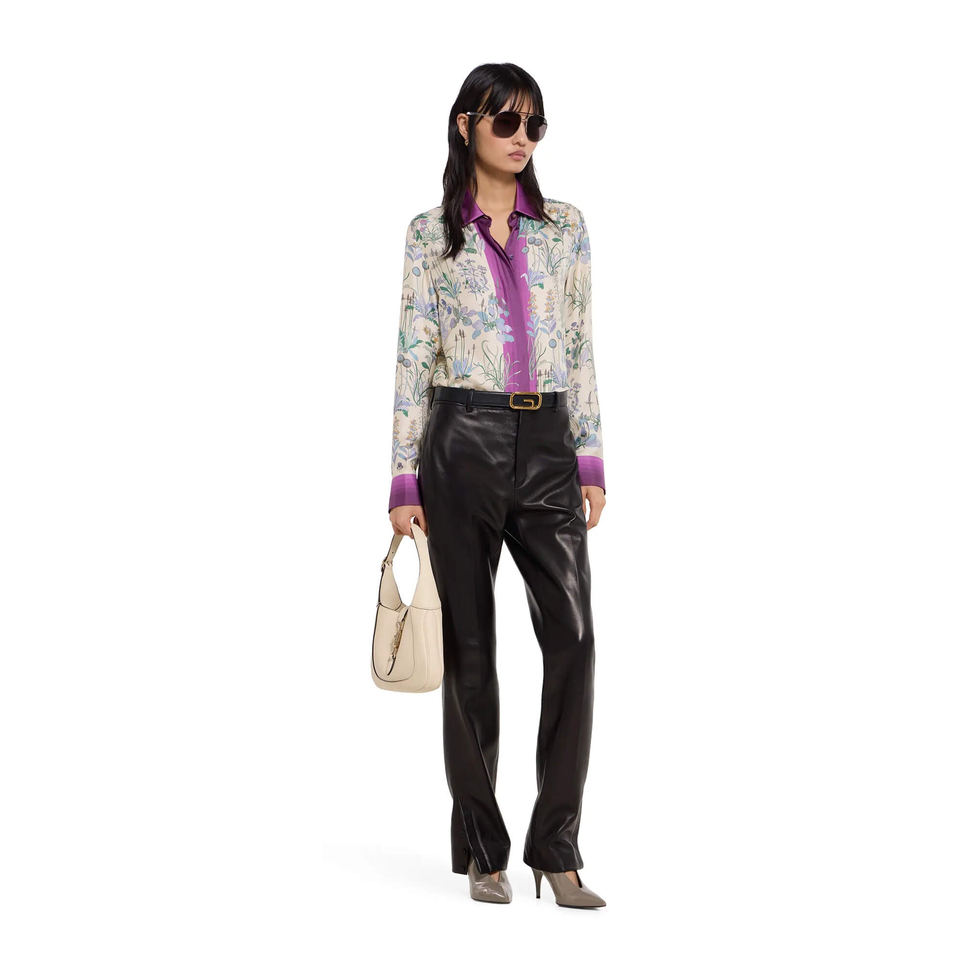 Gucci Printed Silk Twill Shirt