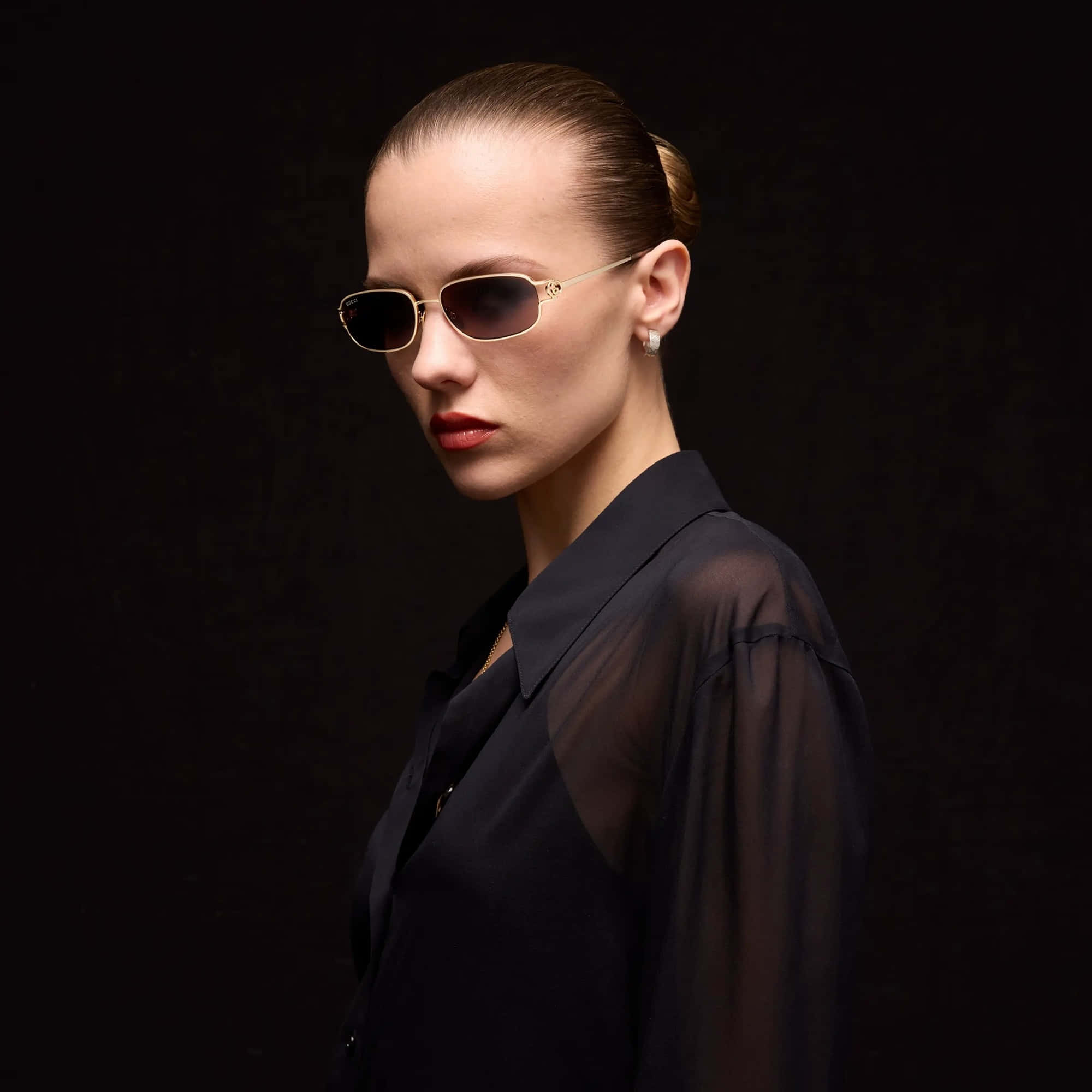 Gucci Rectangular-frame Sunglasses