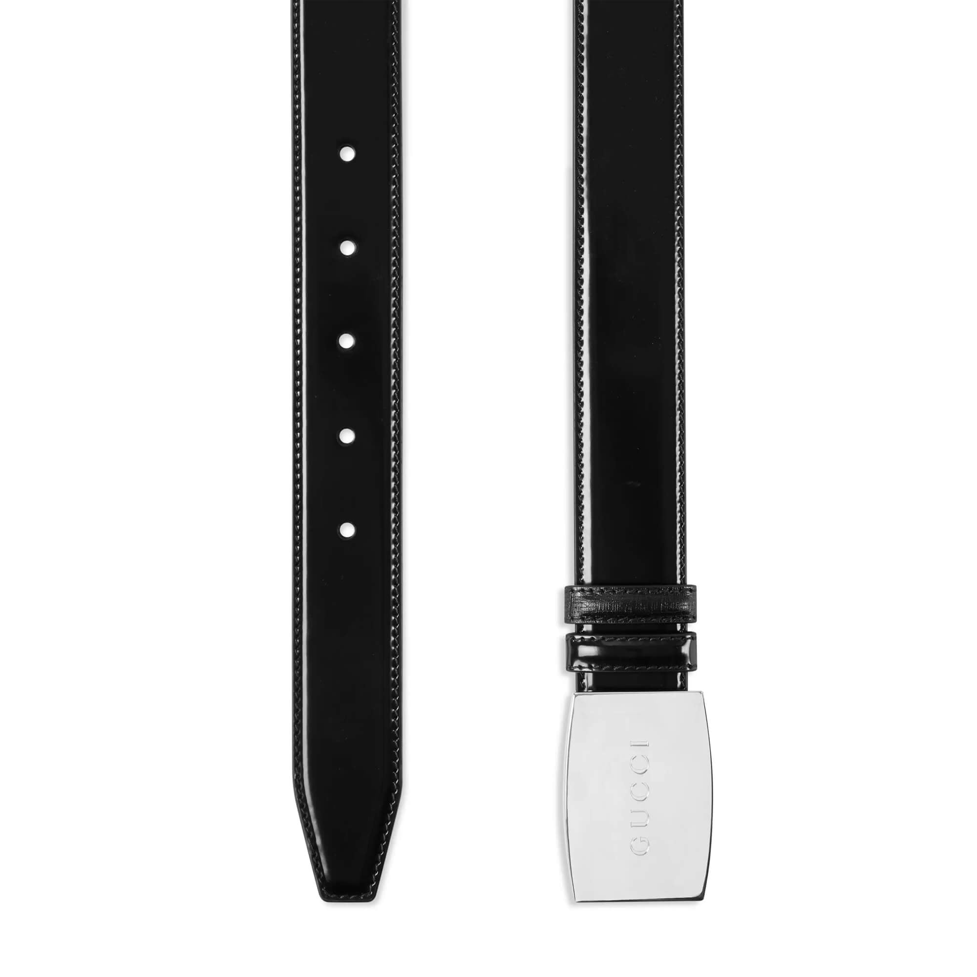 Gucci Reversible Belt With Plaque Buckle