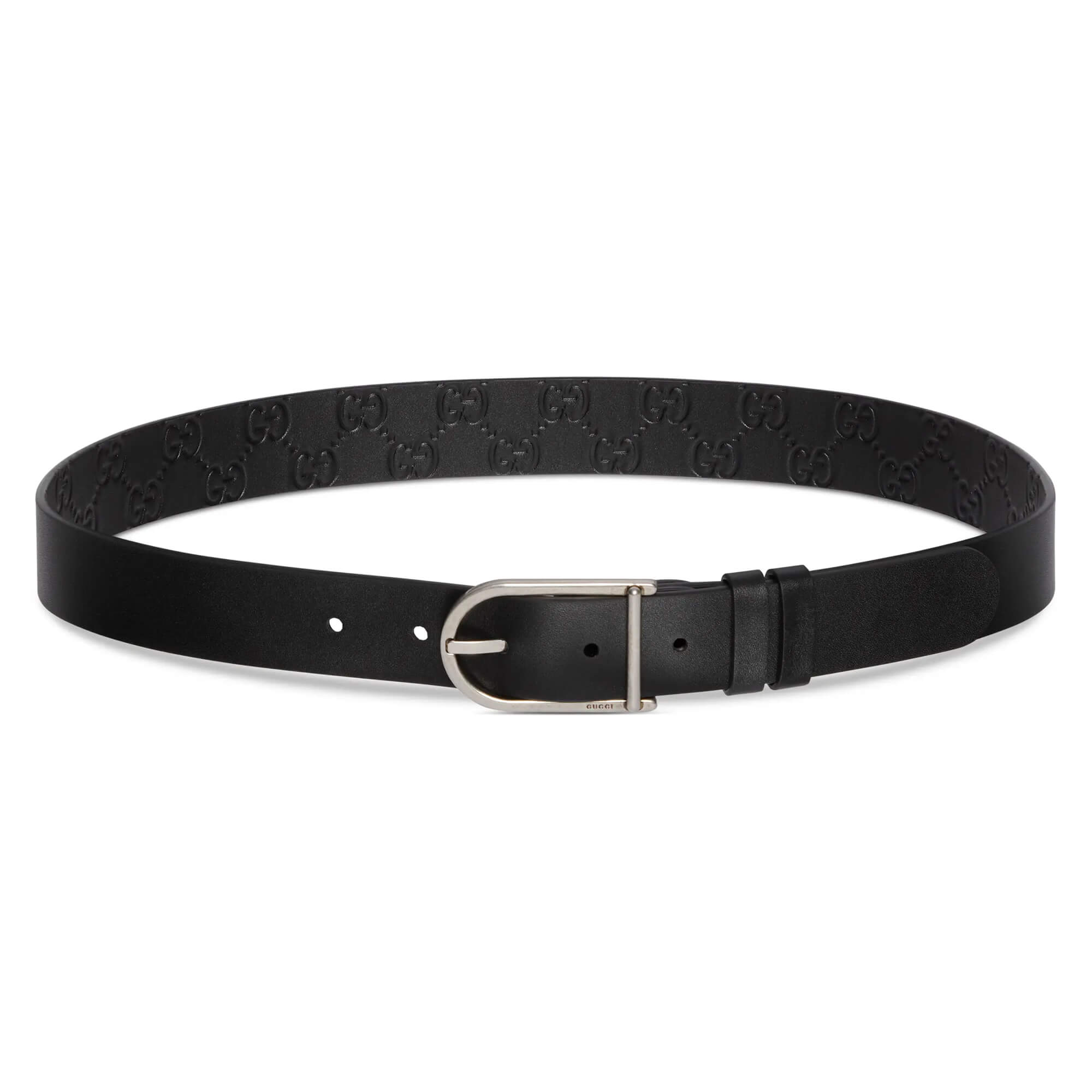 Gucci Reversible Belt With Rounded Buckle