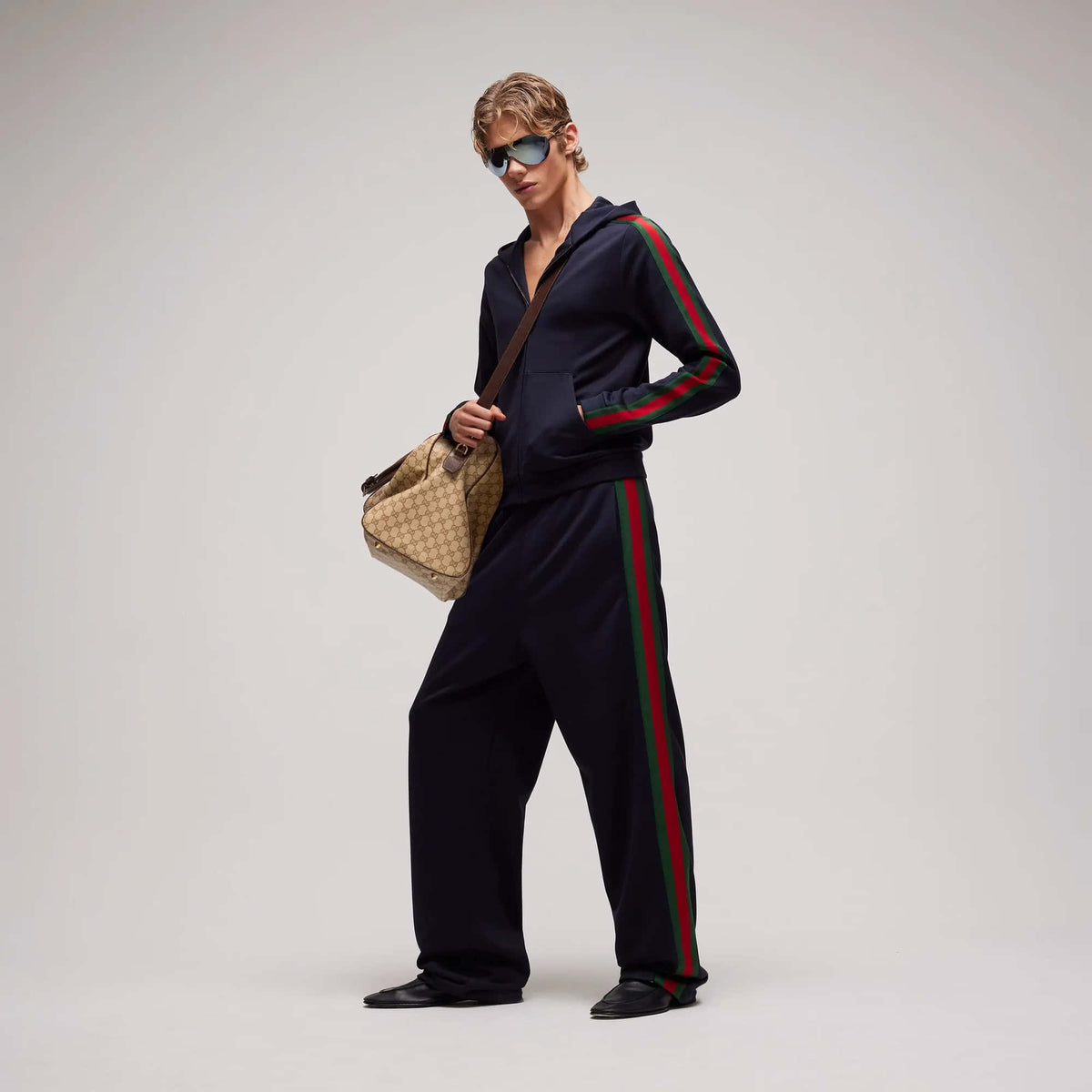 Gucci Silk Cotton Sportswear Pants