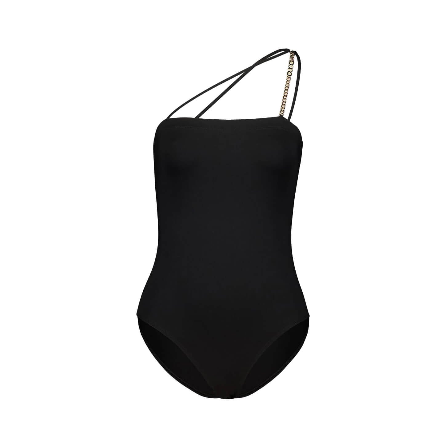 Gucci One shoulder Sparkling Jersey Swimsuit
