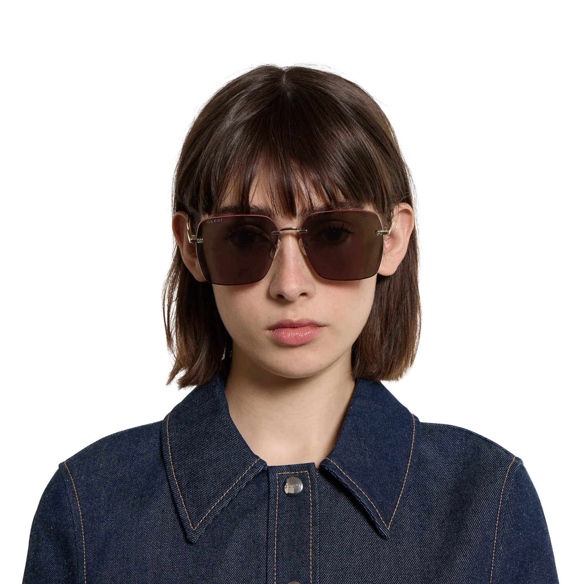 Gucci Low Nose Bridge Fit Sunglasses