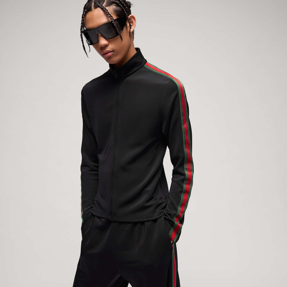 Gucci Viscose Jersey Zip Jacket