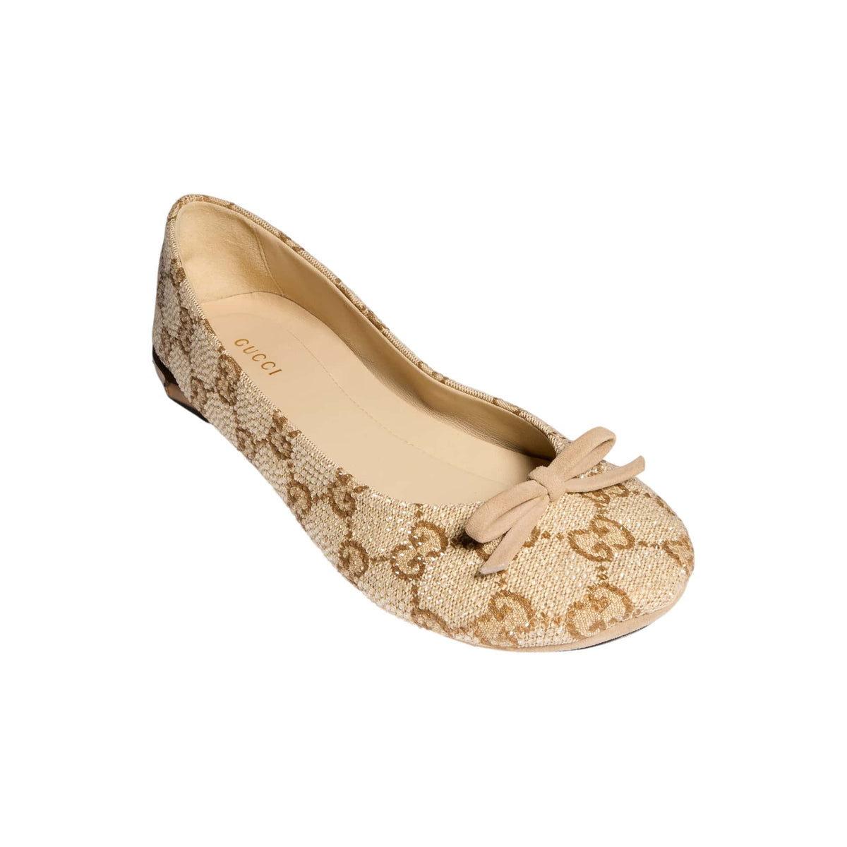 Gucci Women's Crystal Ballerina With Bamboo