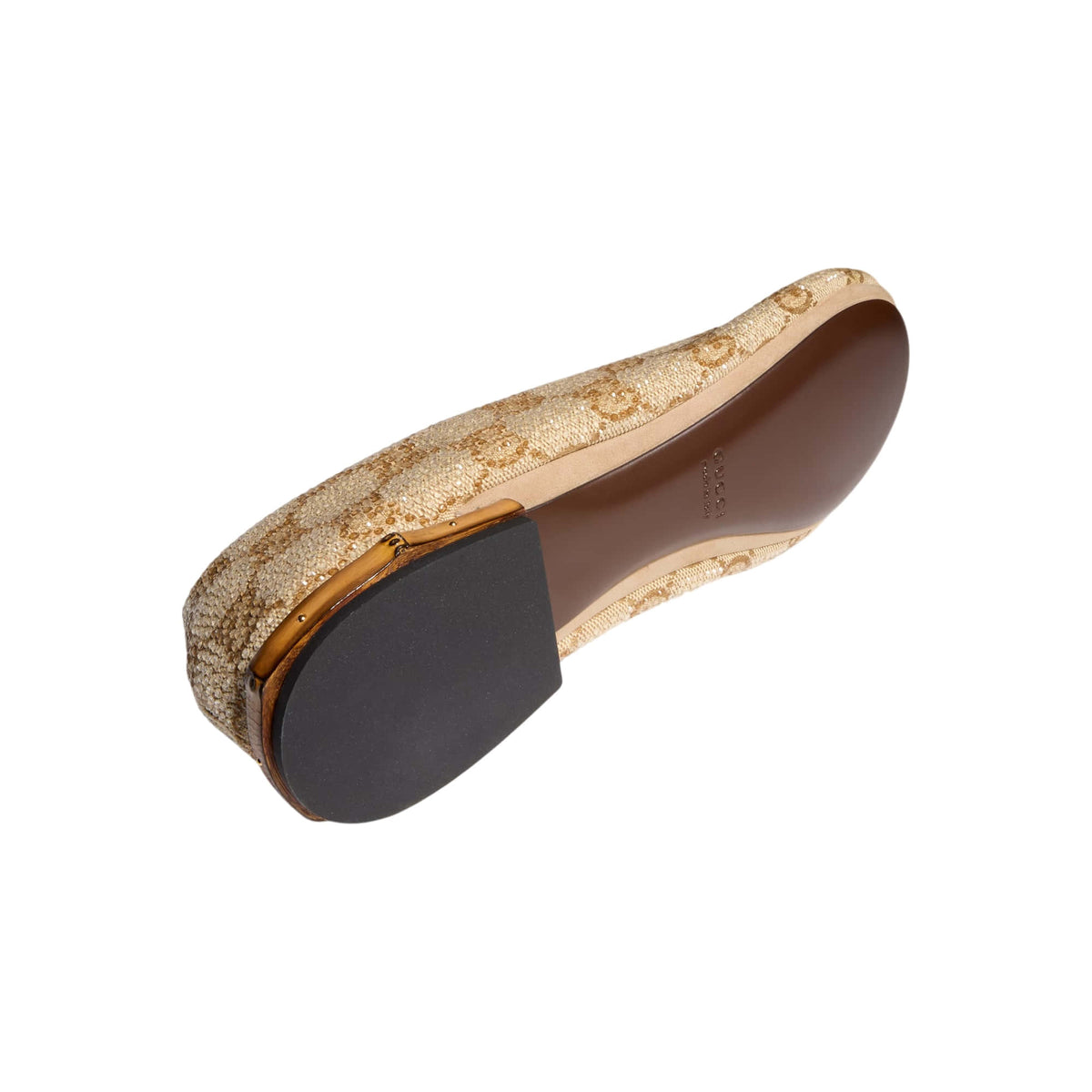 Gucci Women's Crystal Ballerina With Bamboo