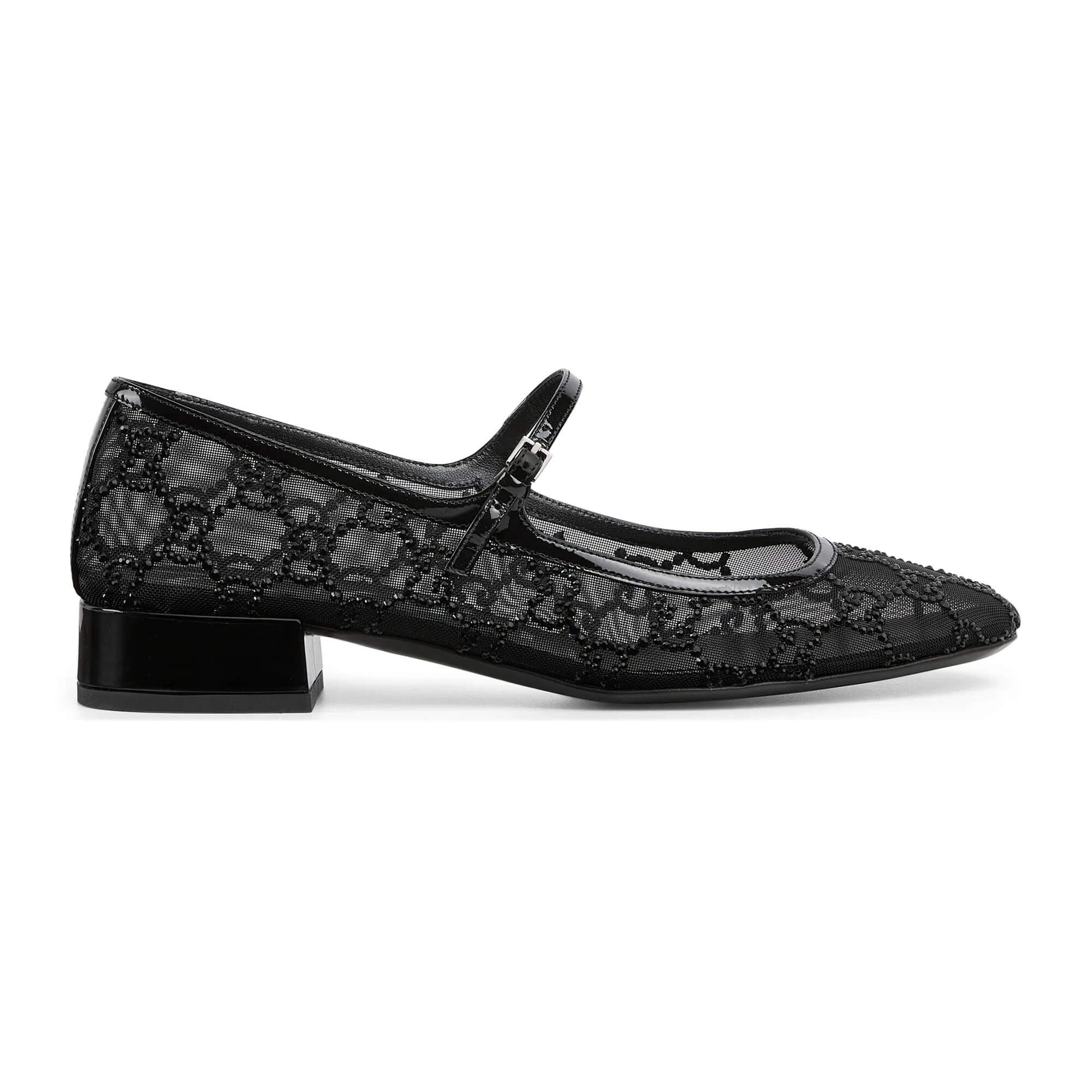 Gucci Women's GG Crystal Ballet Flat