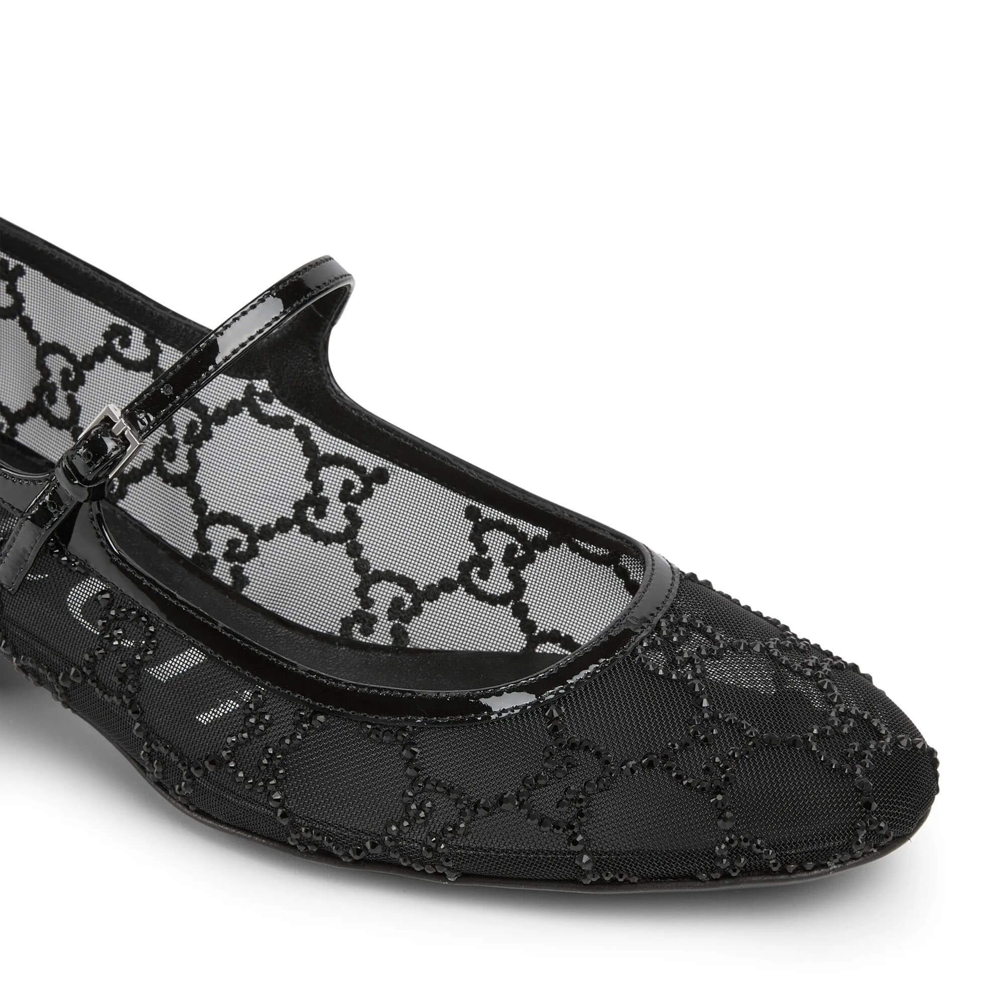 Gucci Women's GG Crystal Ballet Flat