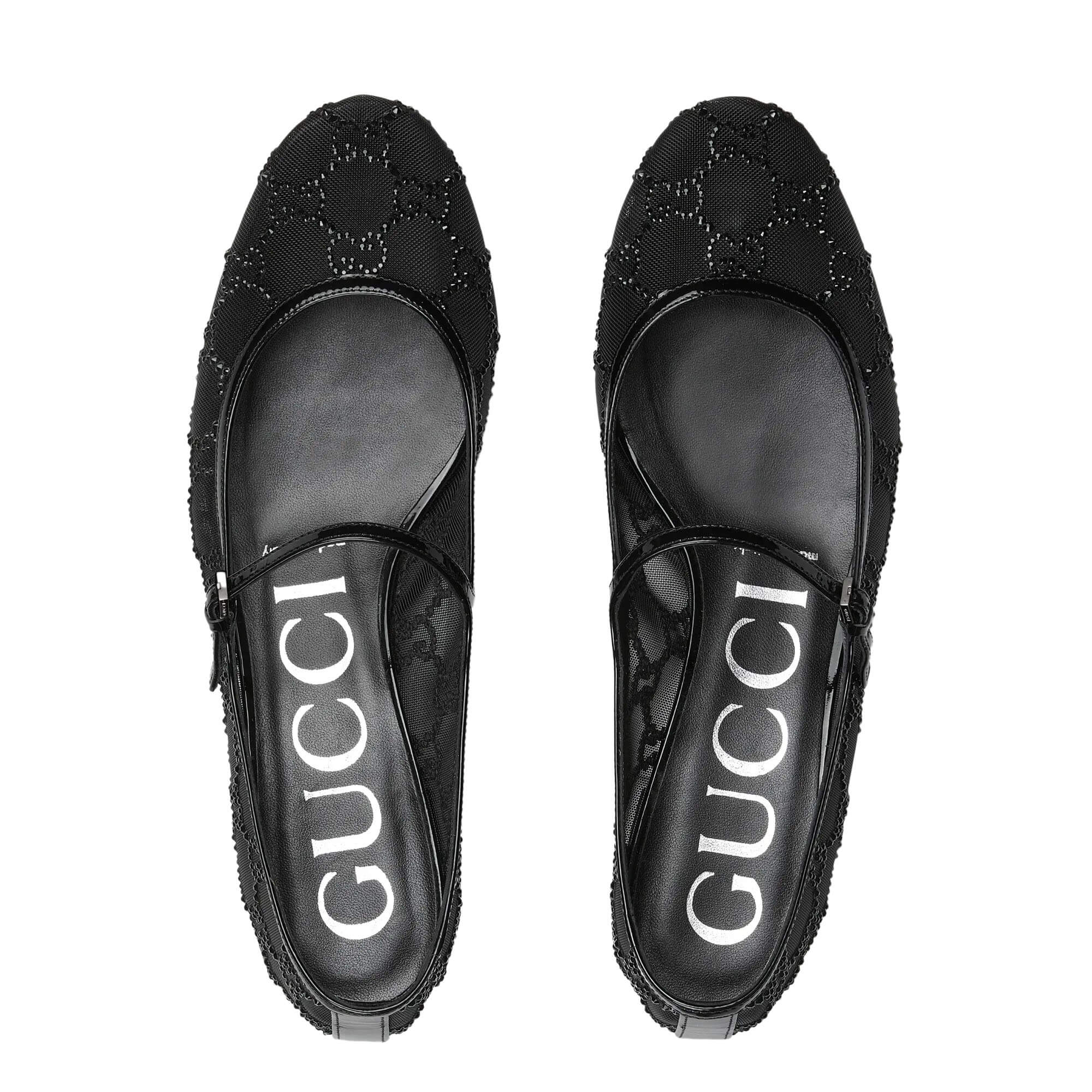Gucci Women's GG Crystal Ballet Flat