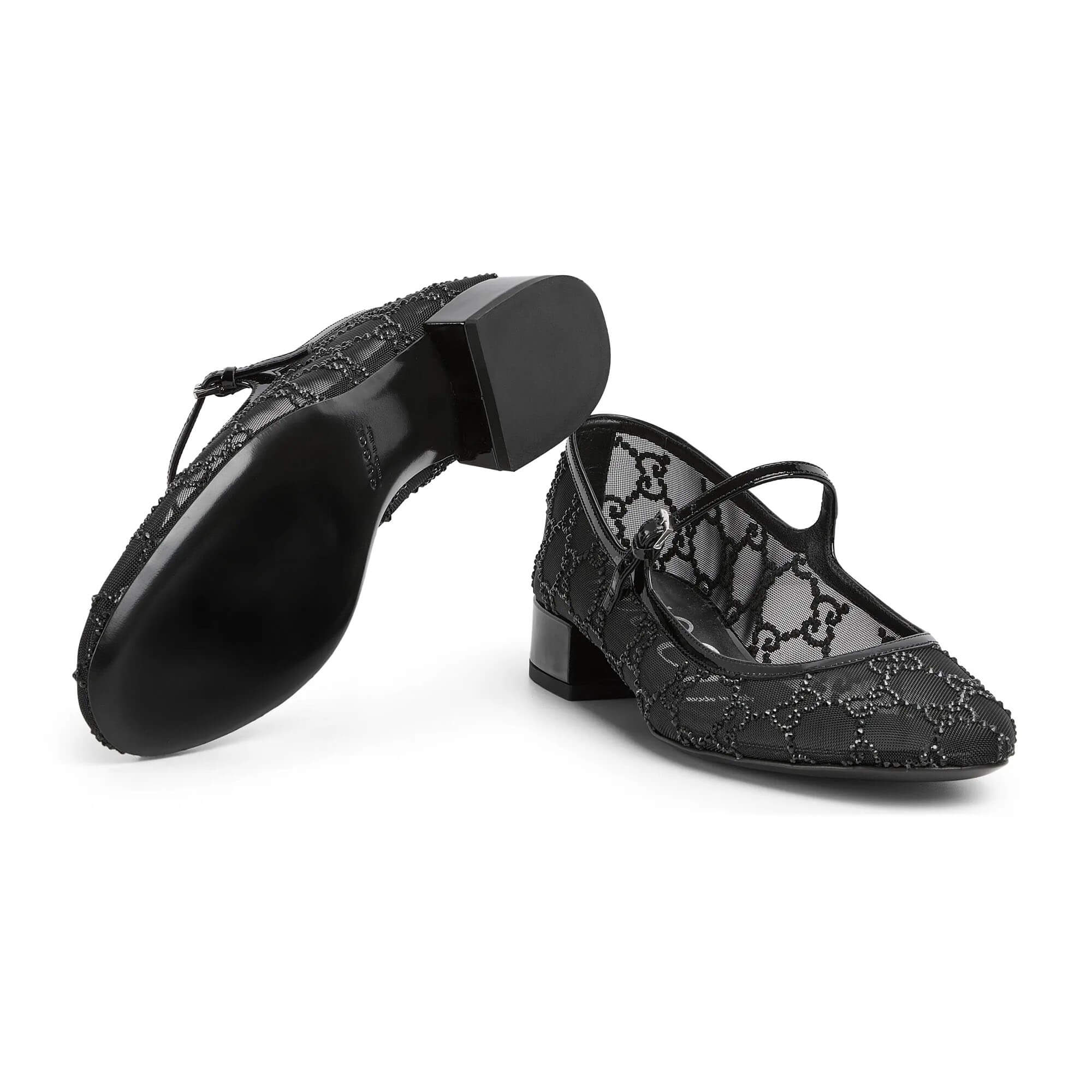 Gucci Women's GG Crystal Ballet Flat