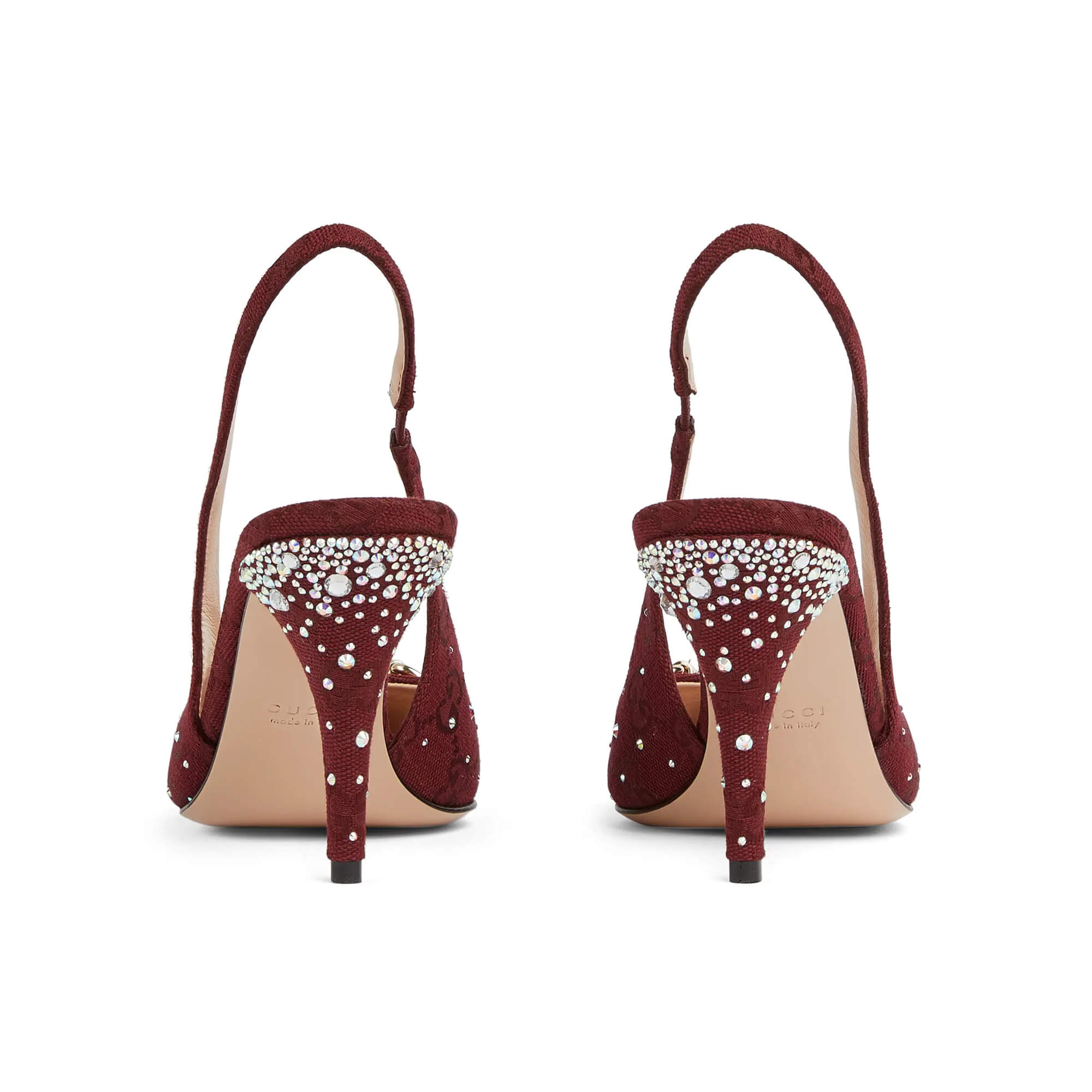 Gucci Women's Slingback Pump With Crystal Horsebit