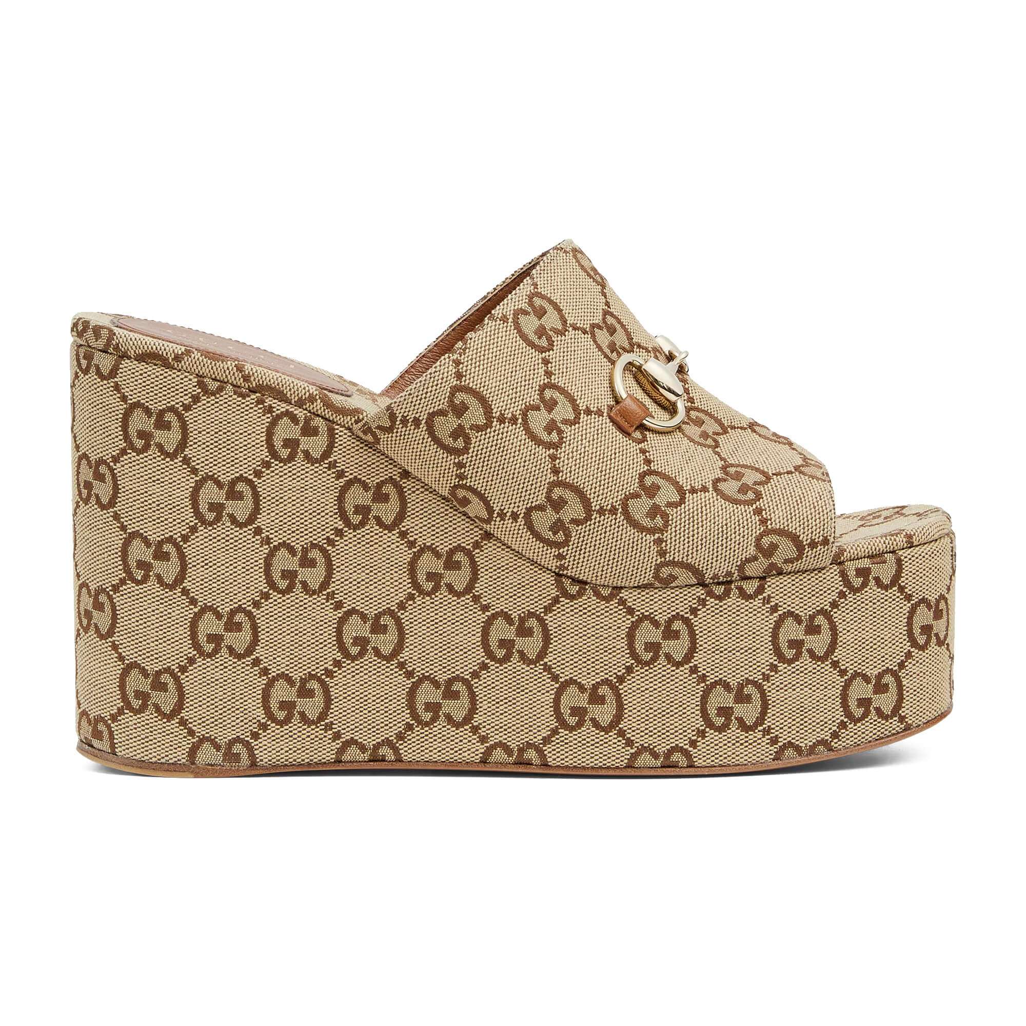 Gucci Women's Wedge Sandal With Horsebit