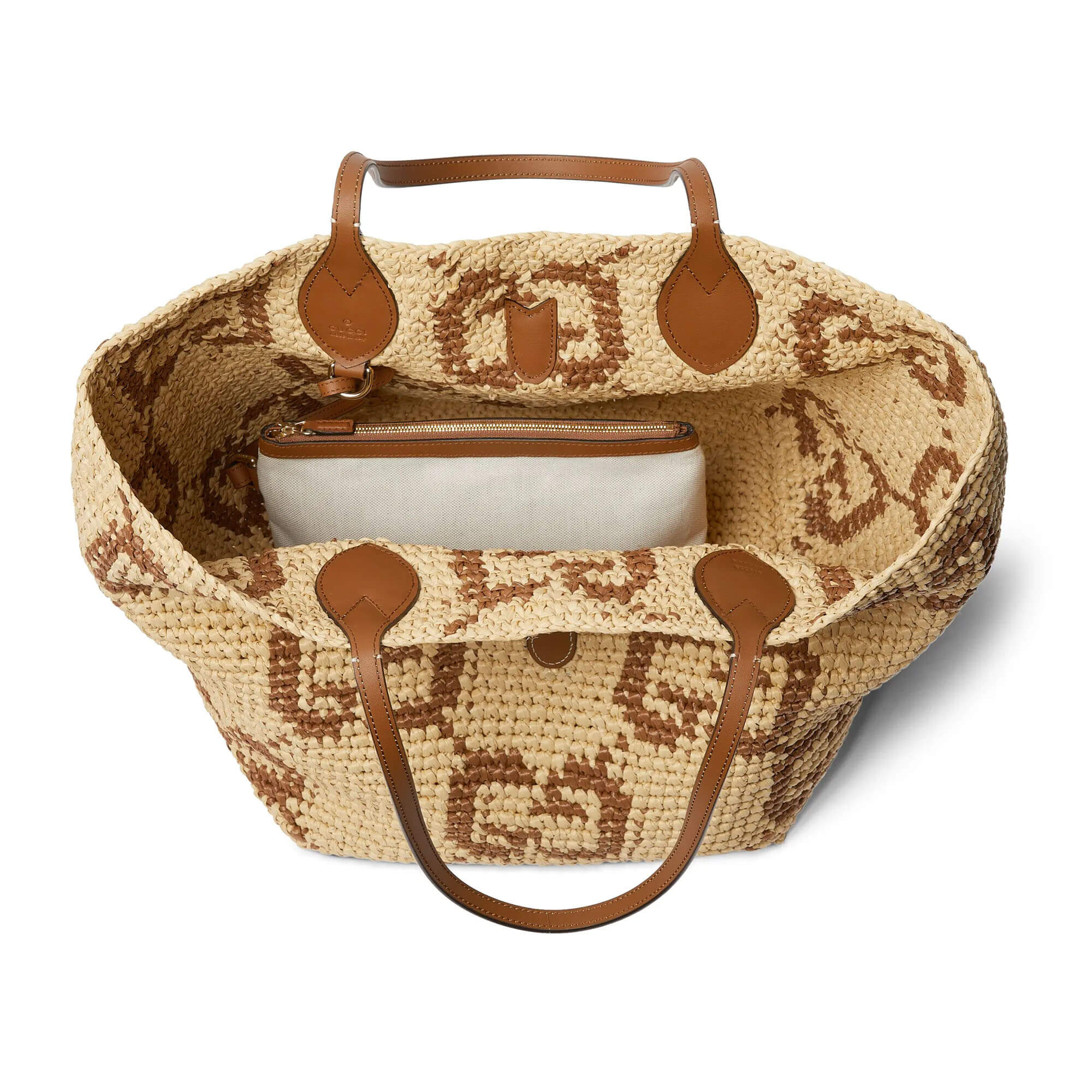 Gucci Woven Medium Tote Bag
