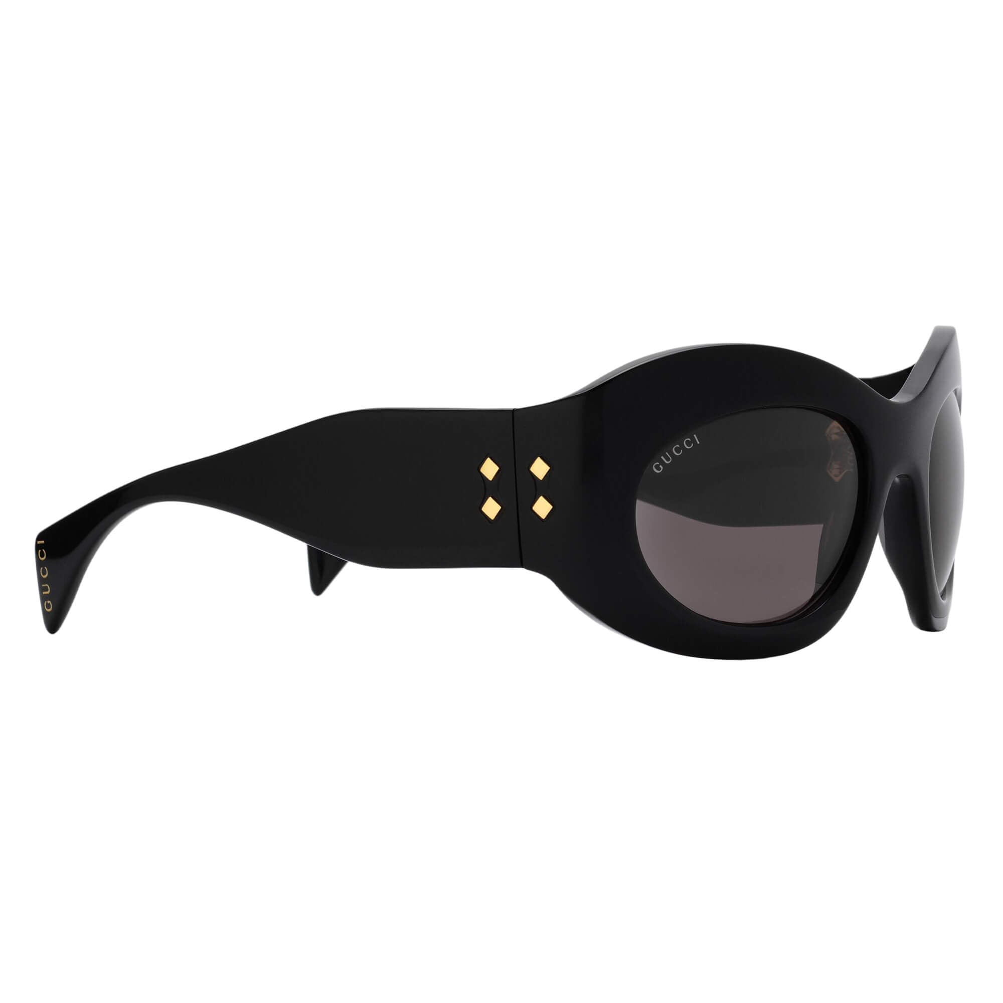 Gucci Wrapped Oval Frame Sunglasses