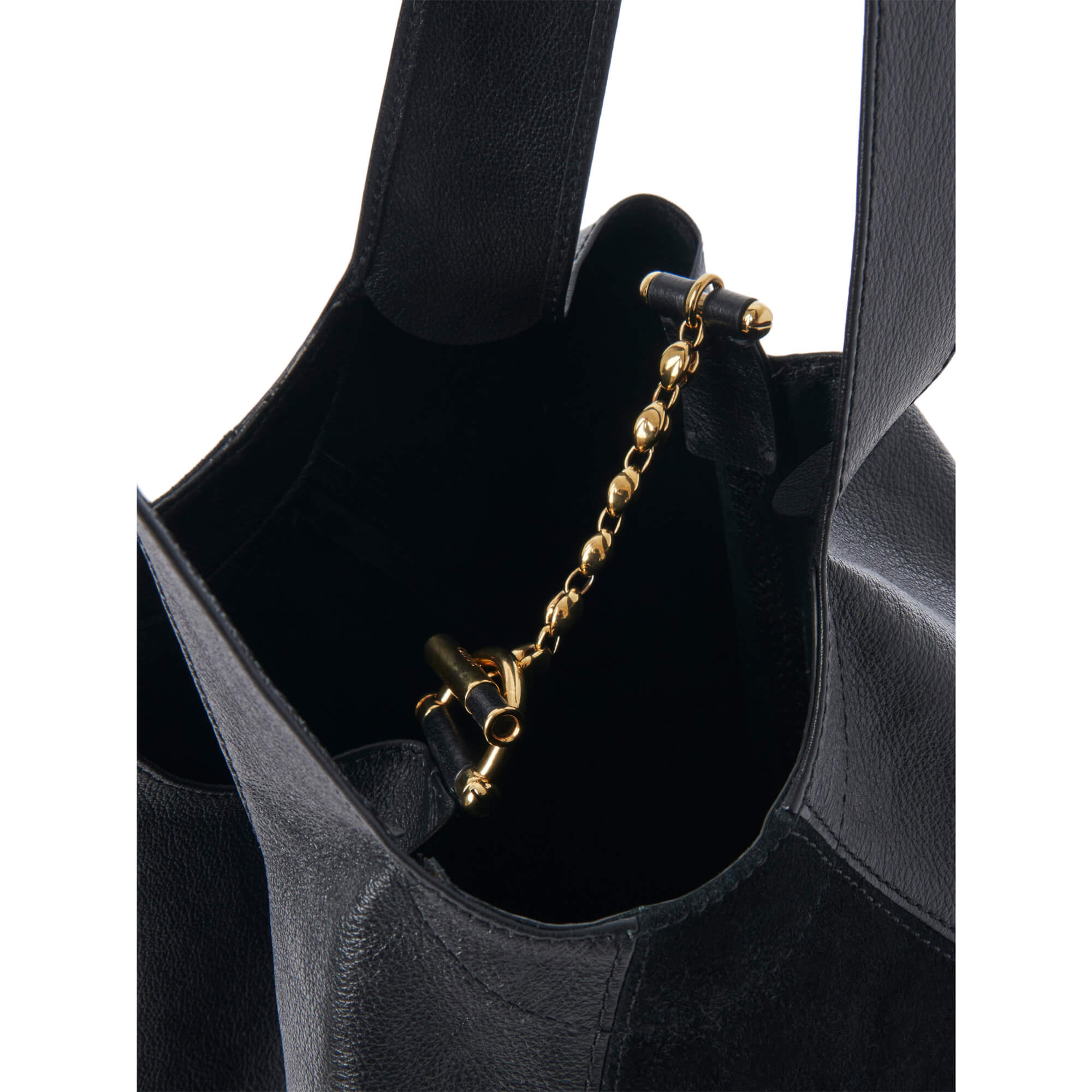 Chloé Balloon Bag In Grained & Suede Leather