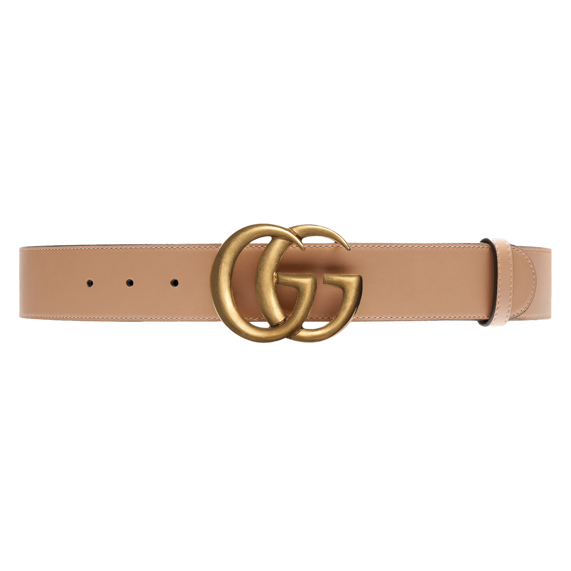 Gucci Leather Belt With Double G Buckle
