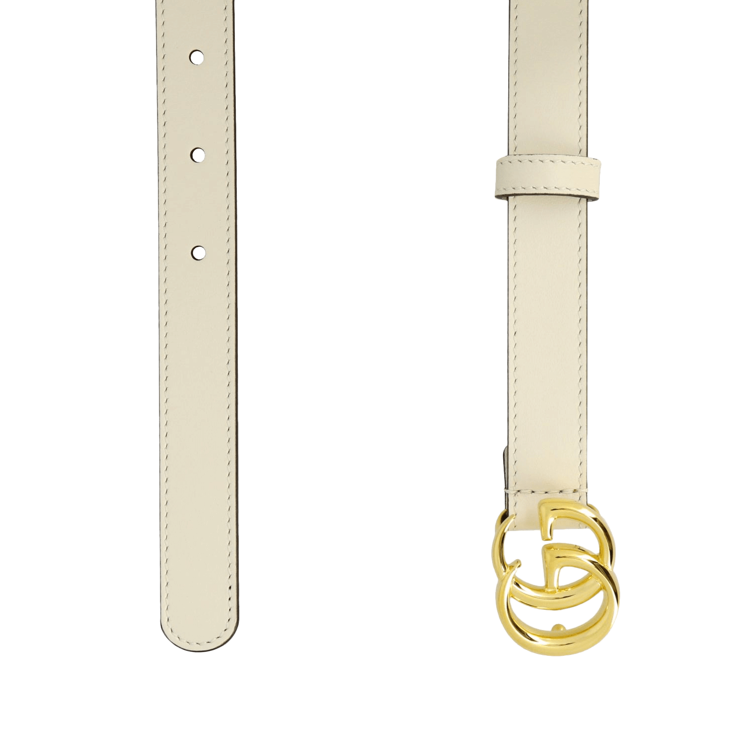 GG Marmont Leather Belt With Shiny Buckle
