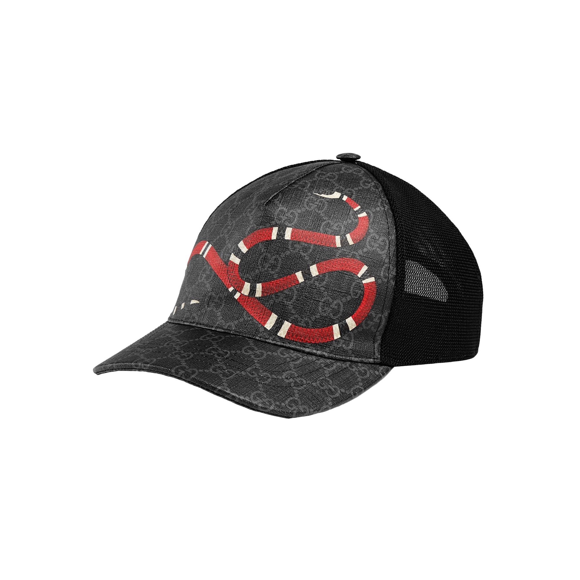 Gucci Kingsnake Print GG Supreme Baseball Hat
