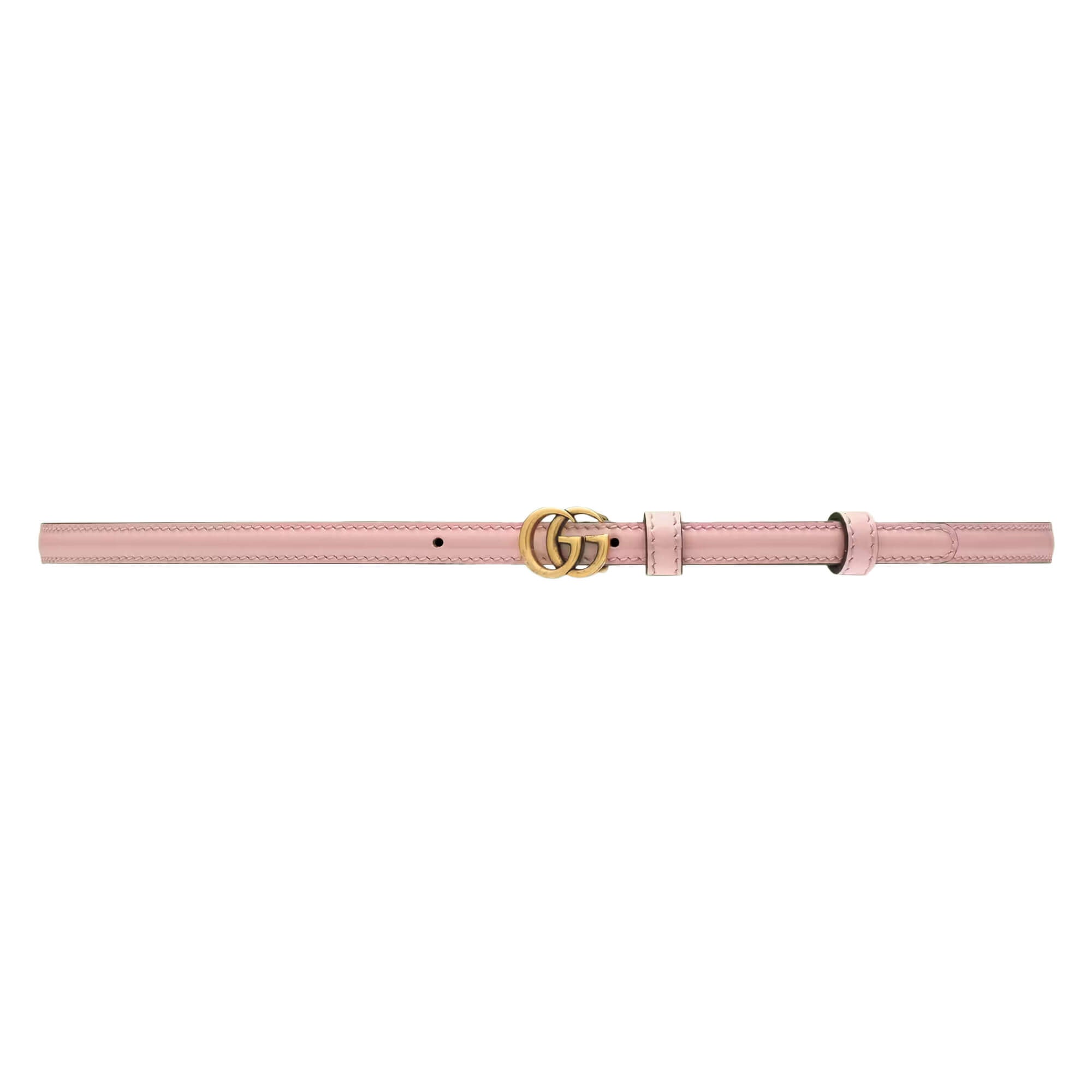 Gucci Thin Patent Double G Belt