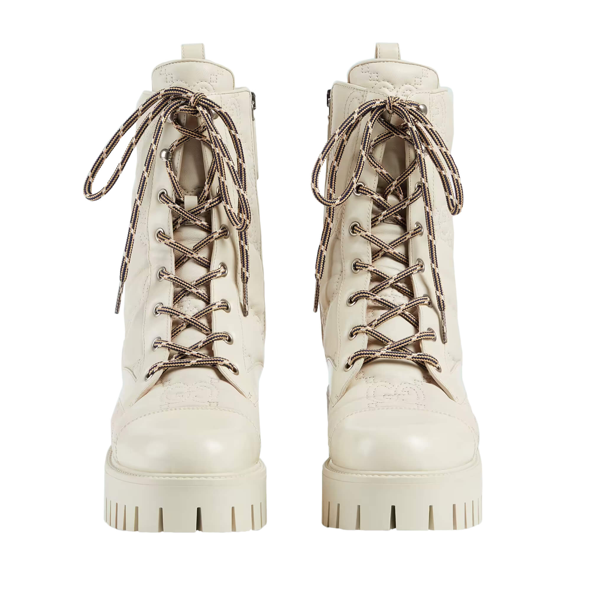 Gucci Women's GG Matelassé Lace-up Boot
