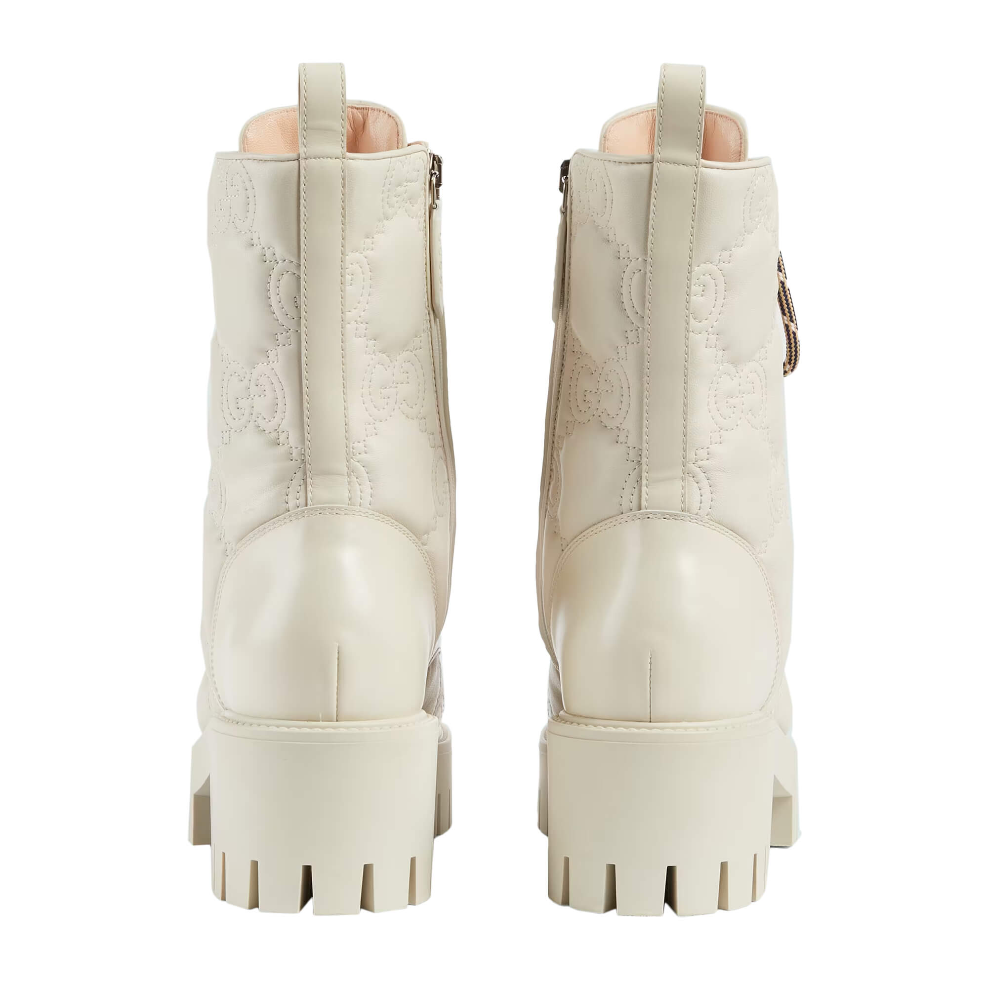 Gucci Women's GG Matelassé Lace-up Boot