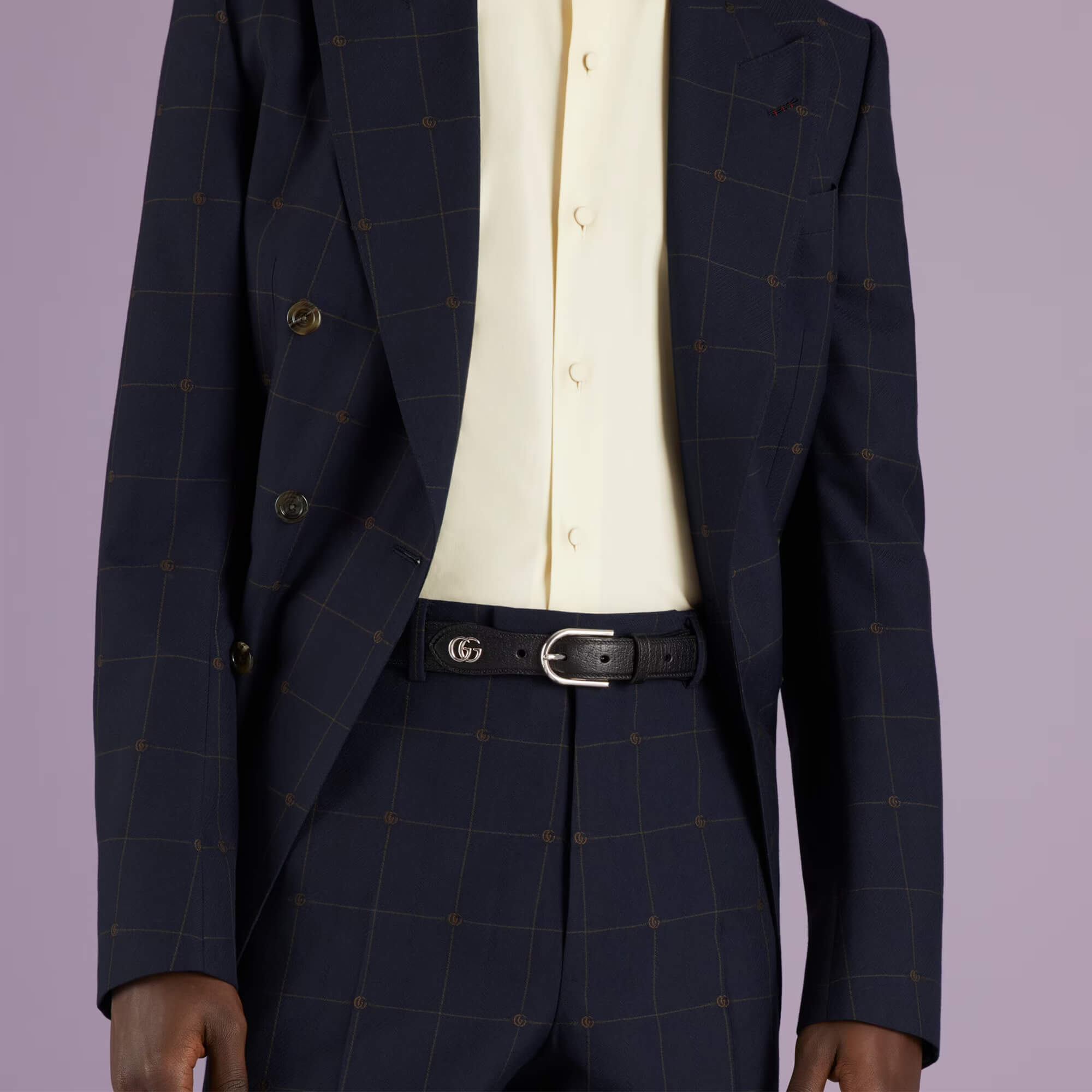 Gucci GG Leather Belt