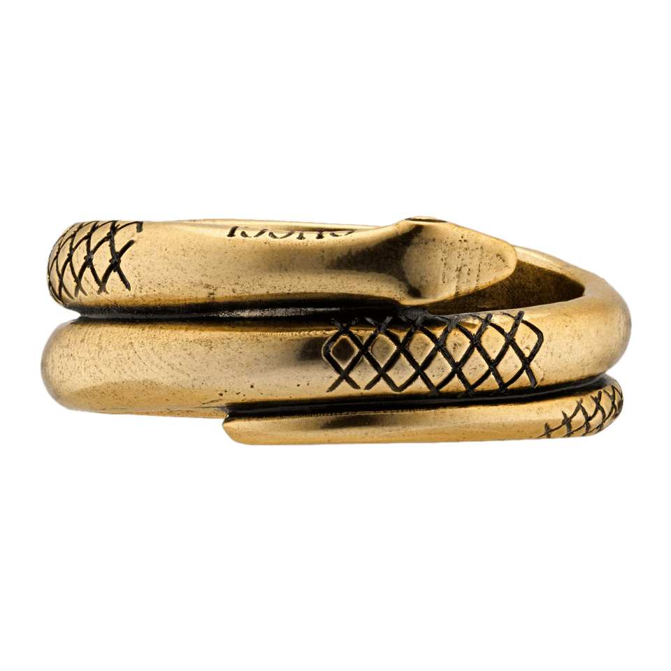 Gucci Snake Metal Effect Resin Bracelet