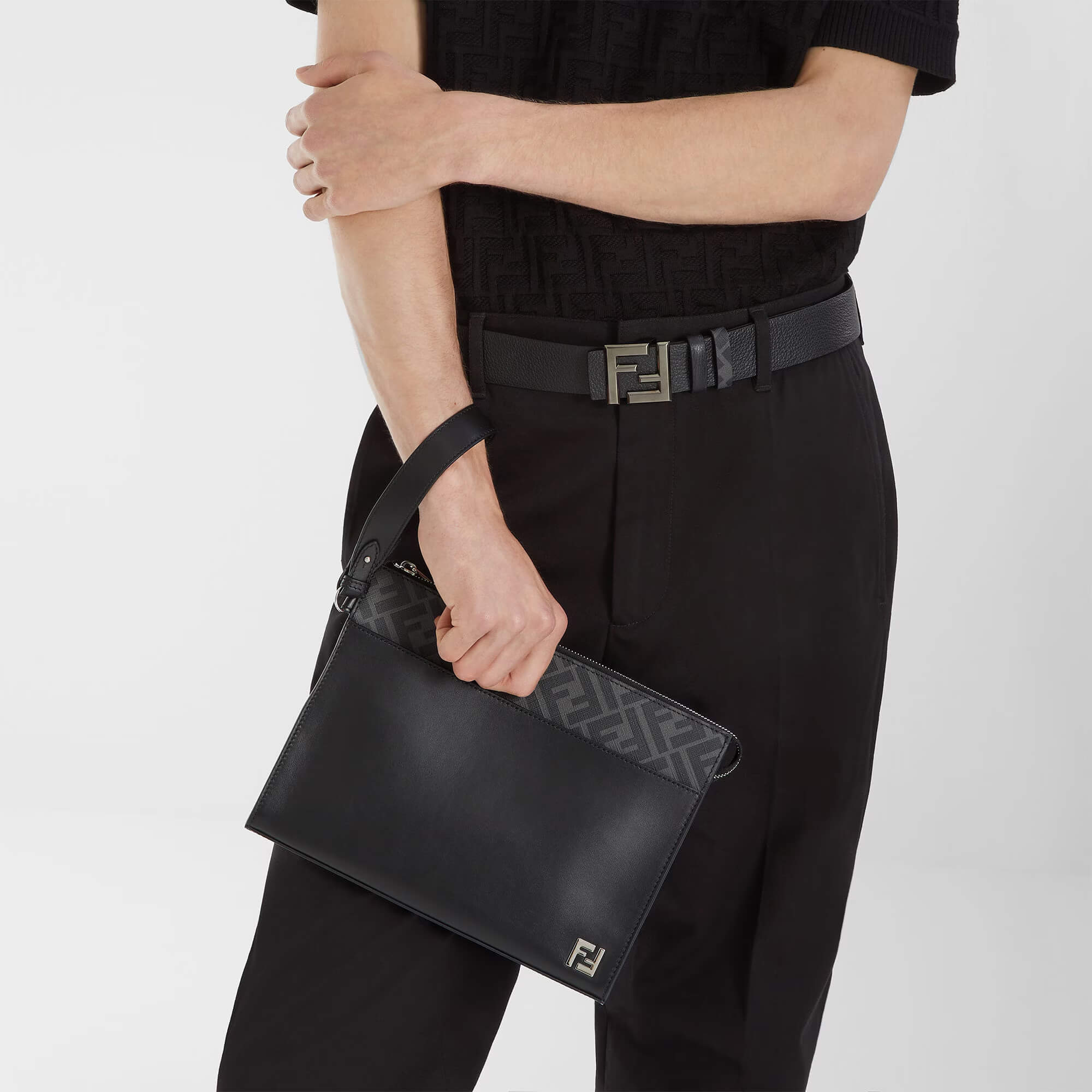 Fendi FF Squared Clutch