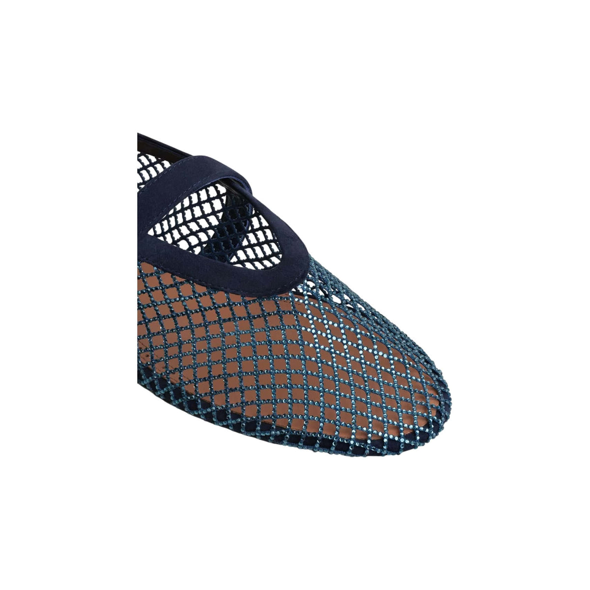 Alaïa Ballet Flats In Strass Fishnet
