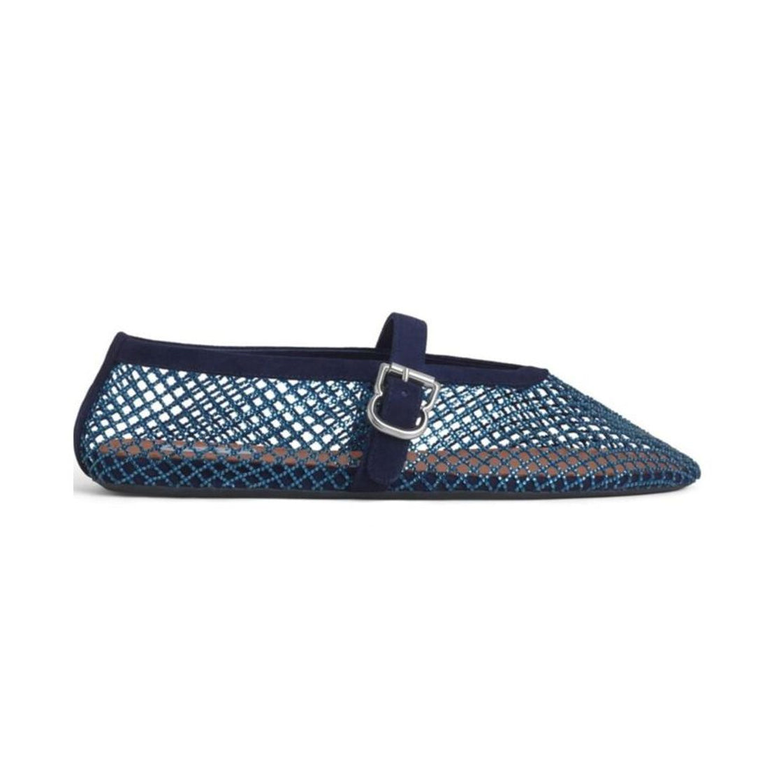 Alaïa Ballet Flats In Strass Fishnet