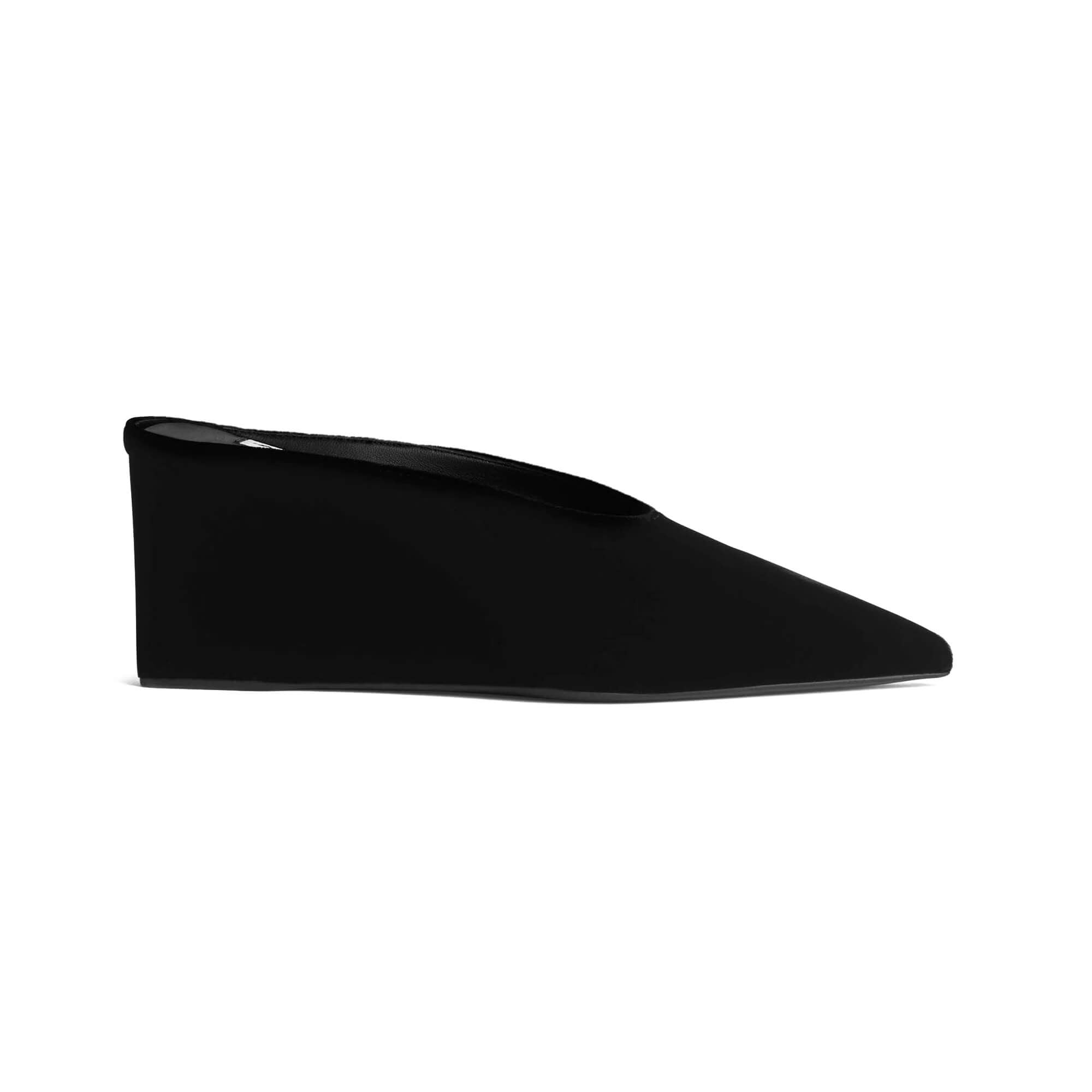 Alaïa Cube Wedge Mules In Velvet