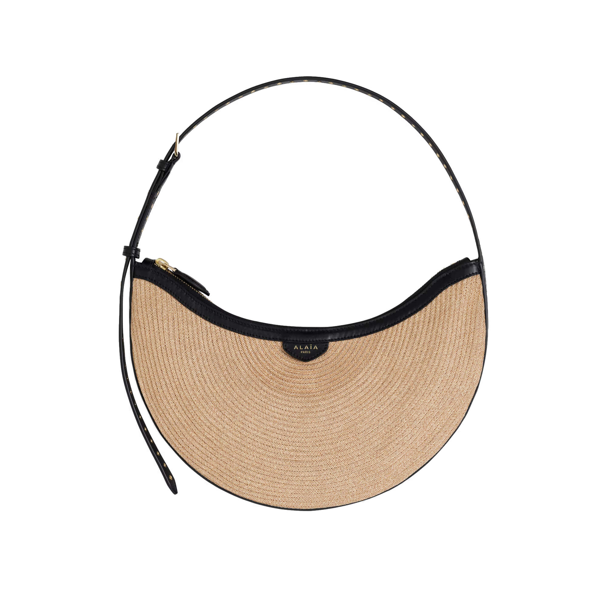 Alaïa Demi Lune Bag In Paper Straw